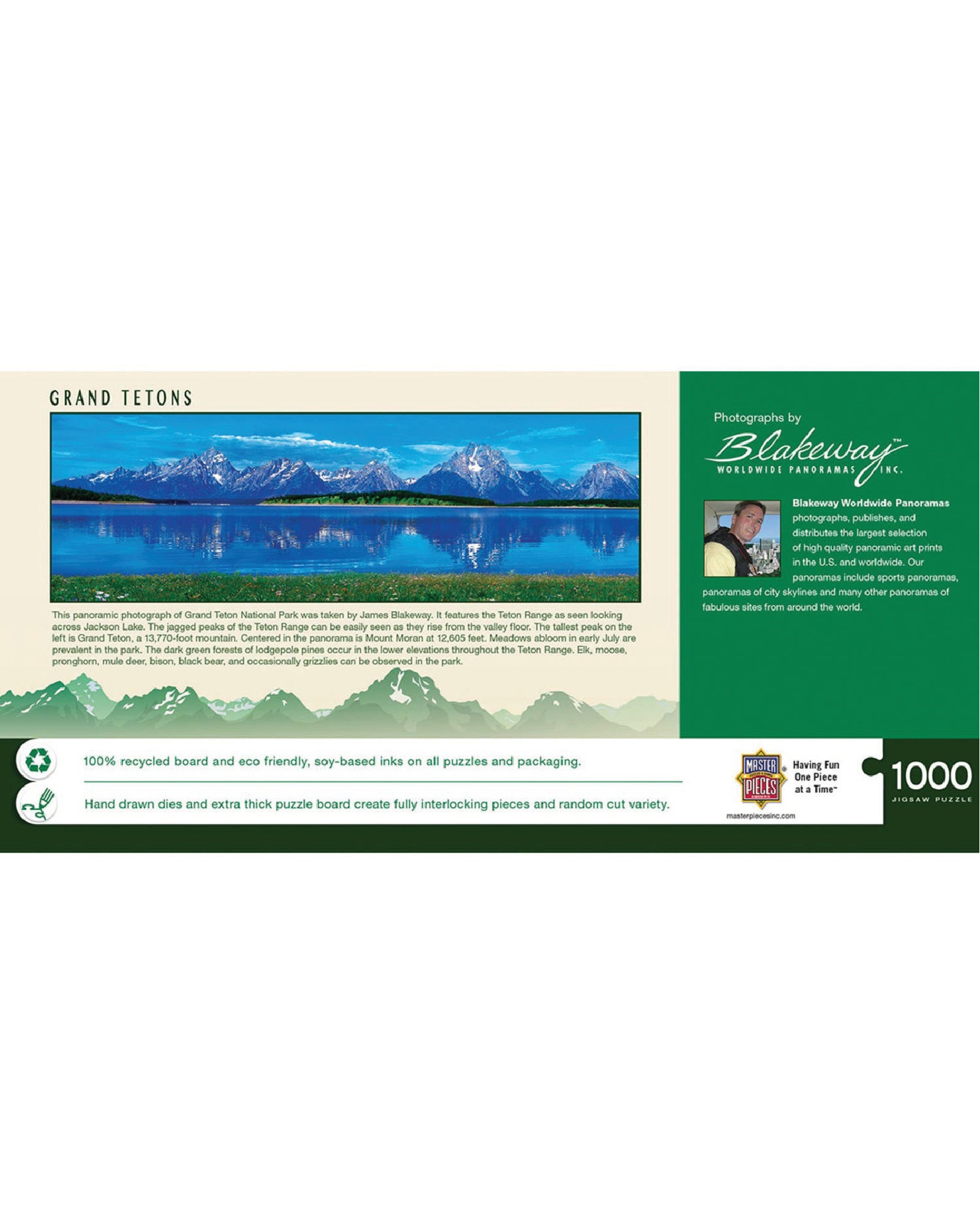 Grand Tetons 1000 Piece Panoramic Puzzle