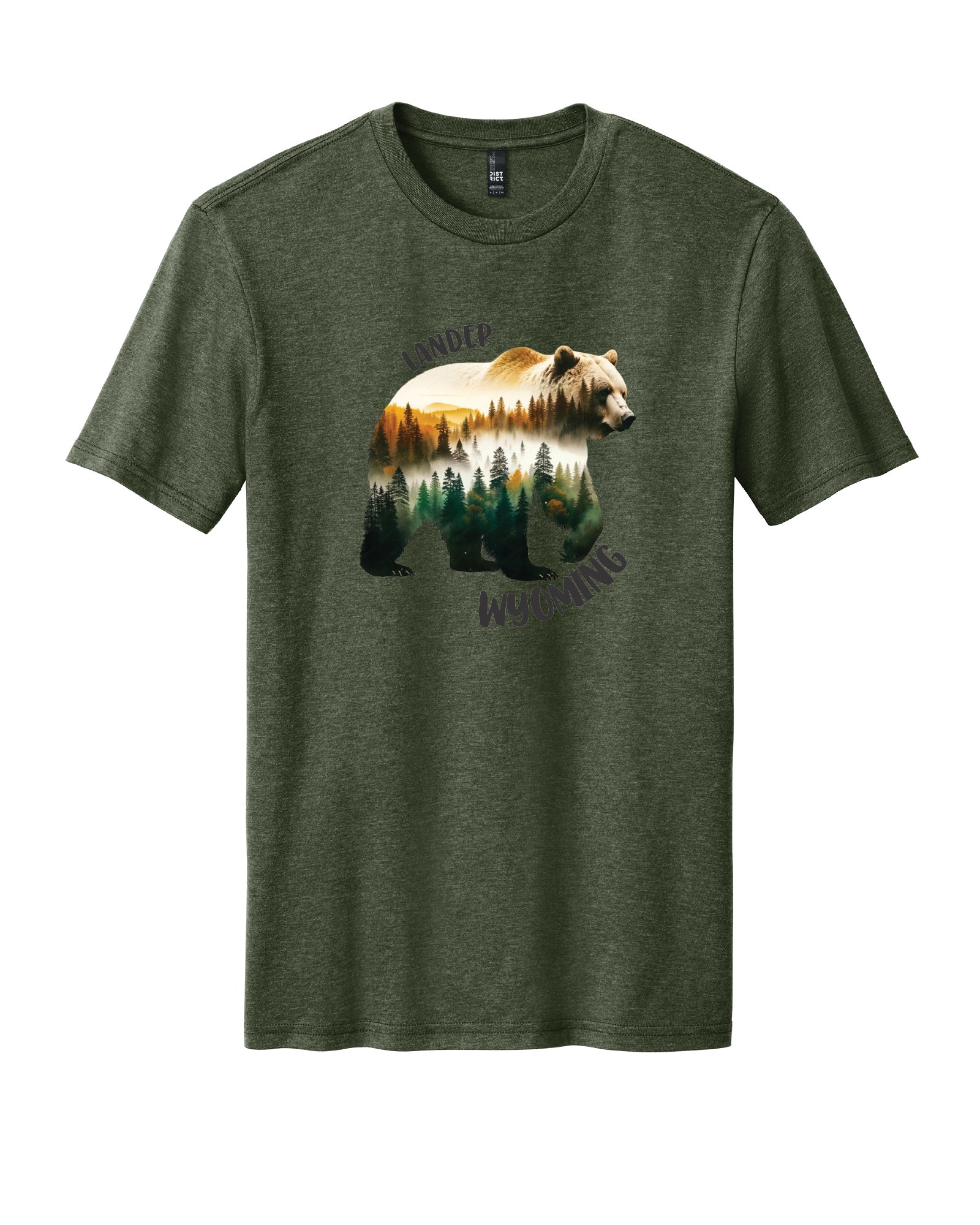 Lander Wy, Water Color Bear T-Shirt