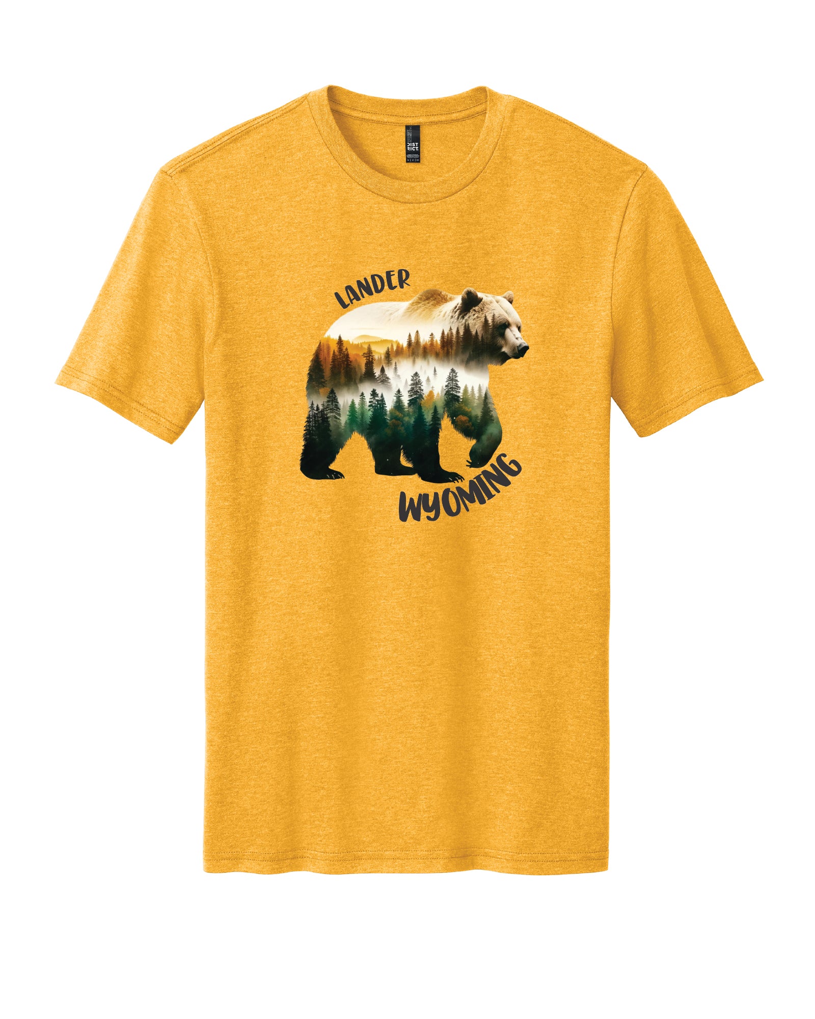 Lander Wy, Water Color Bear T-Shirt