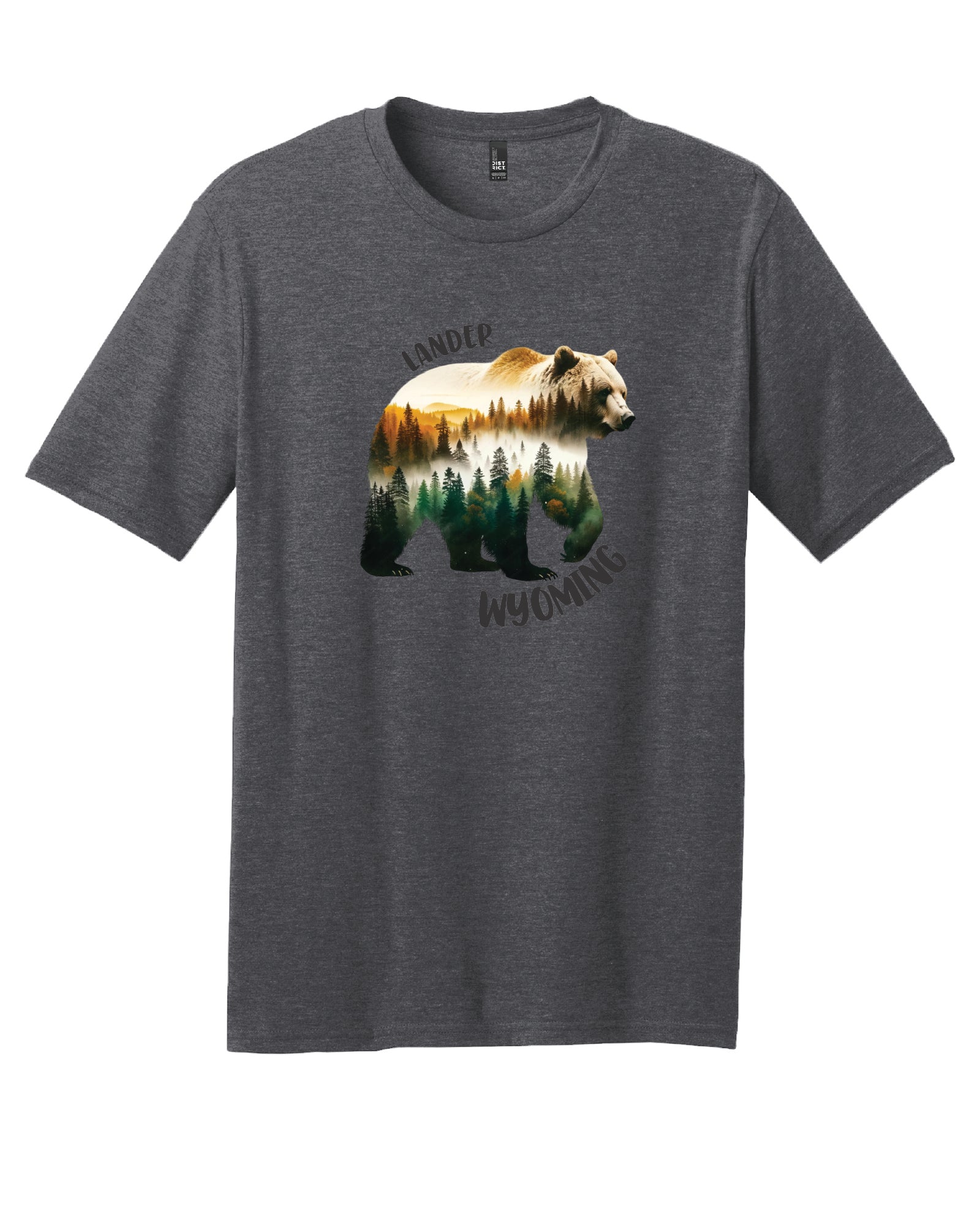 Lander Wy, Water Color Bear T-Shirt