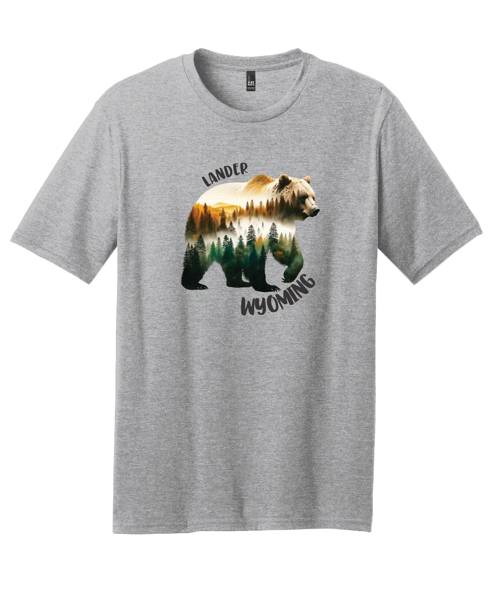 Lander Wy, Water Color Bear T-Shirt