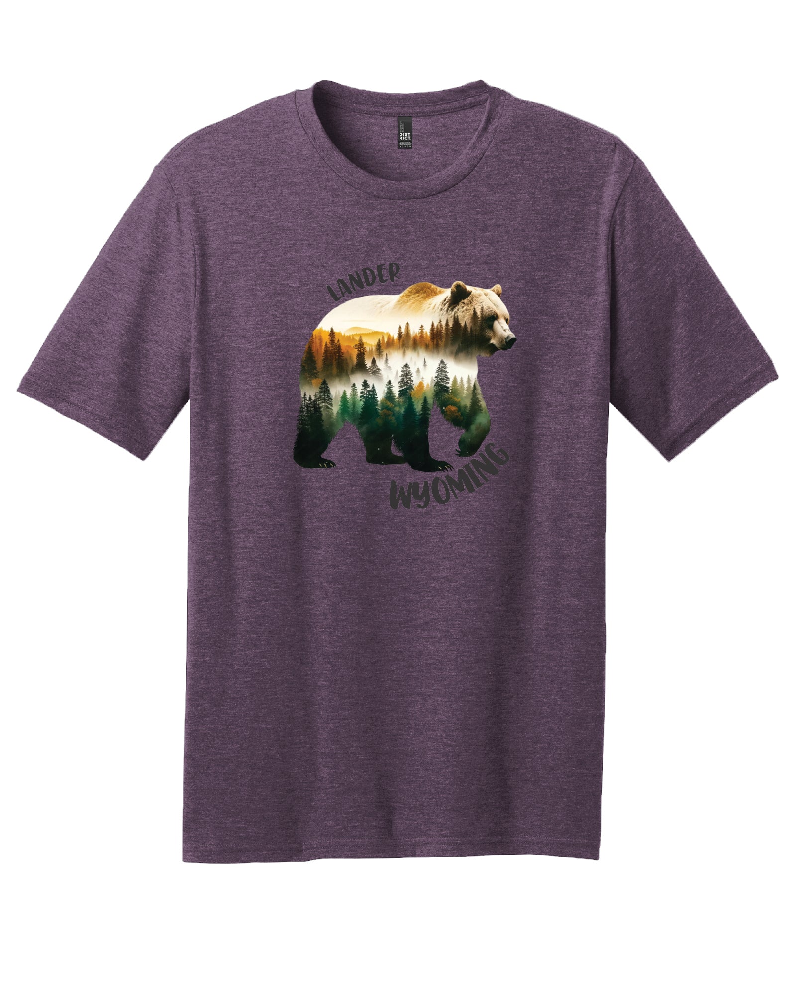 Lander Wy, Water Color Bear T-Shirt