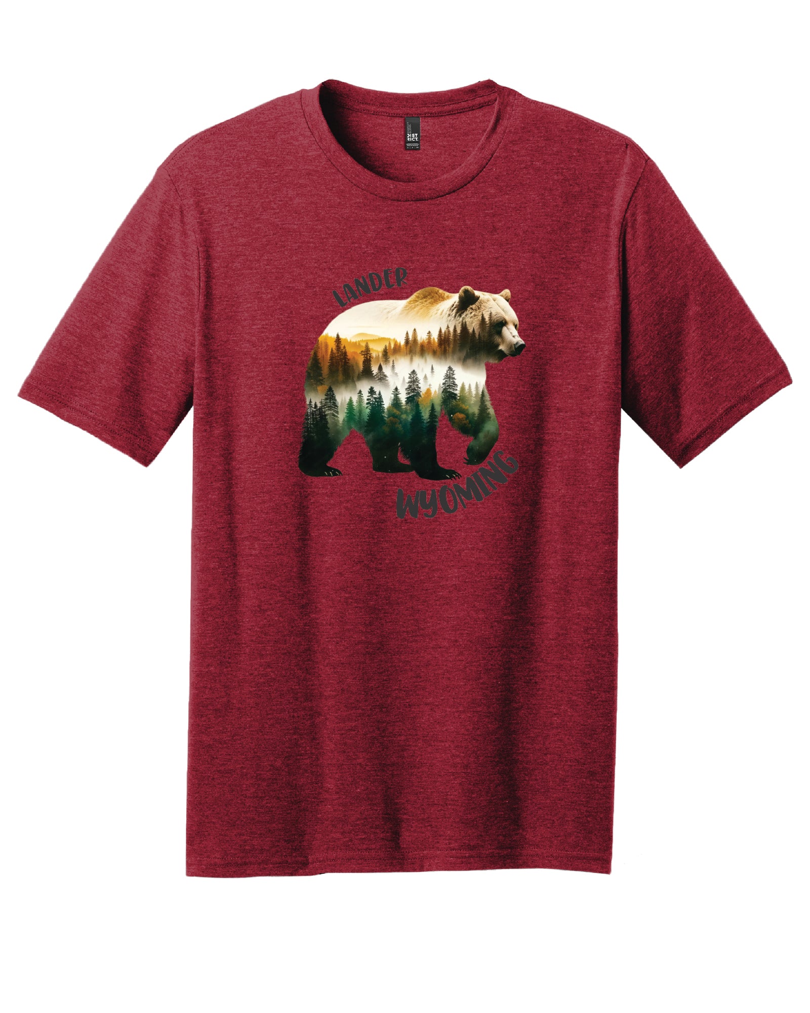 Lander Wy, Water Color Bear T-Shirt