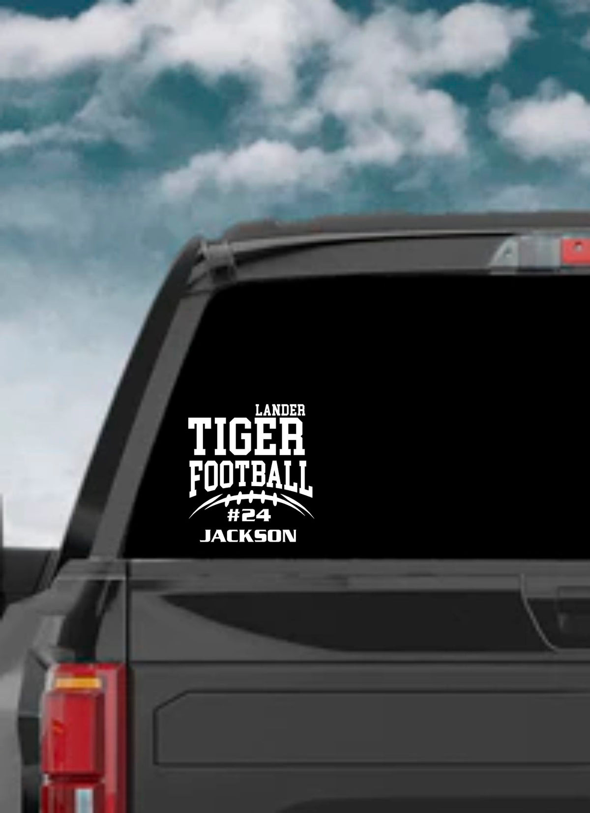 Custom Tiger Football Decal