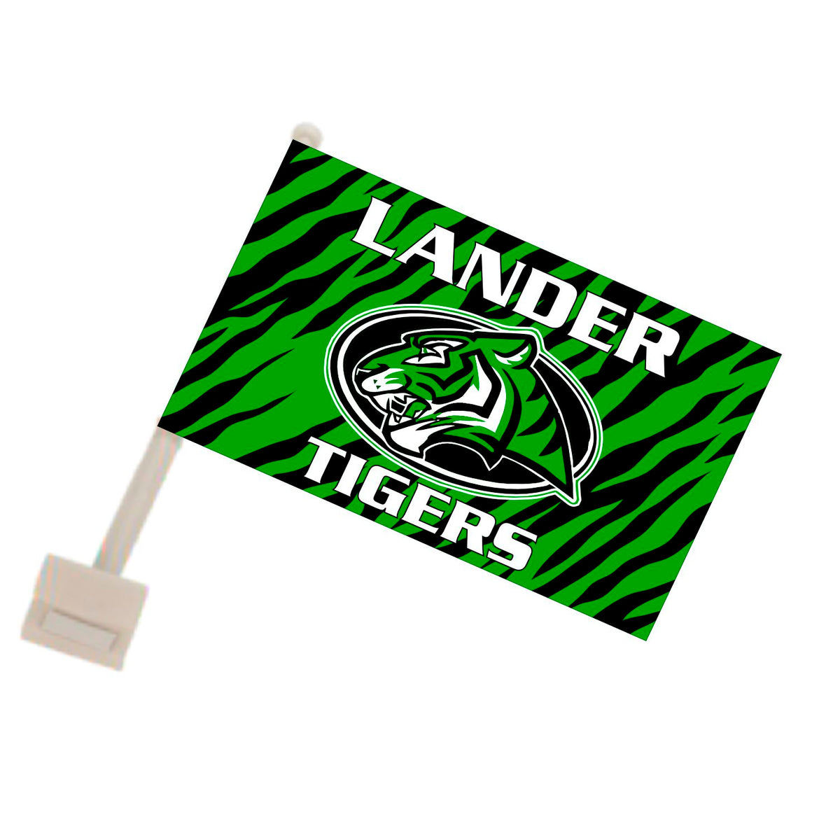 Lander Tigers Car Flag