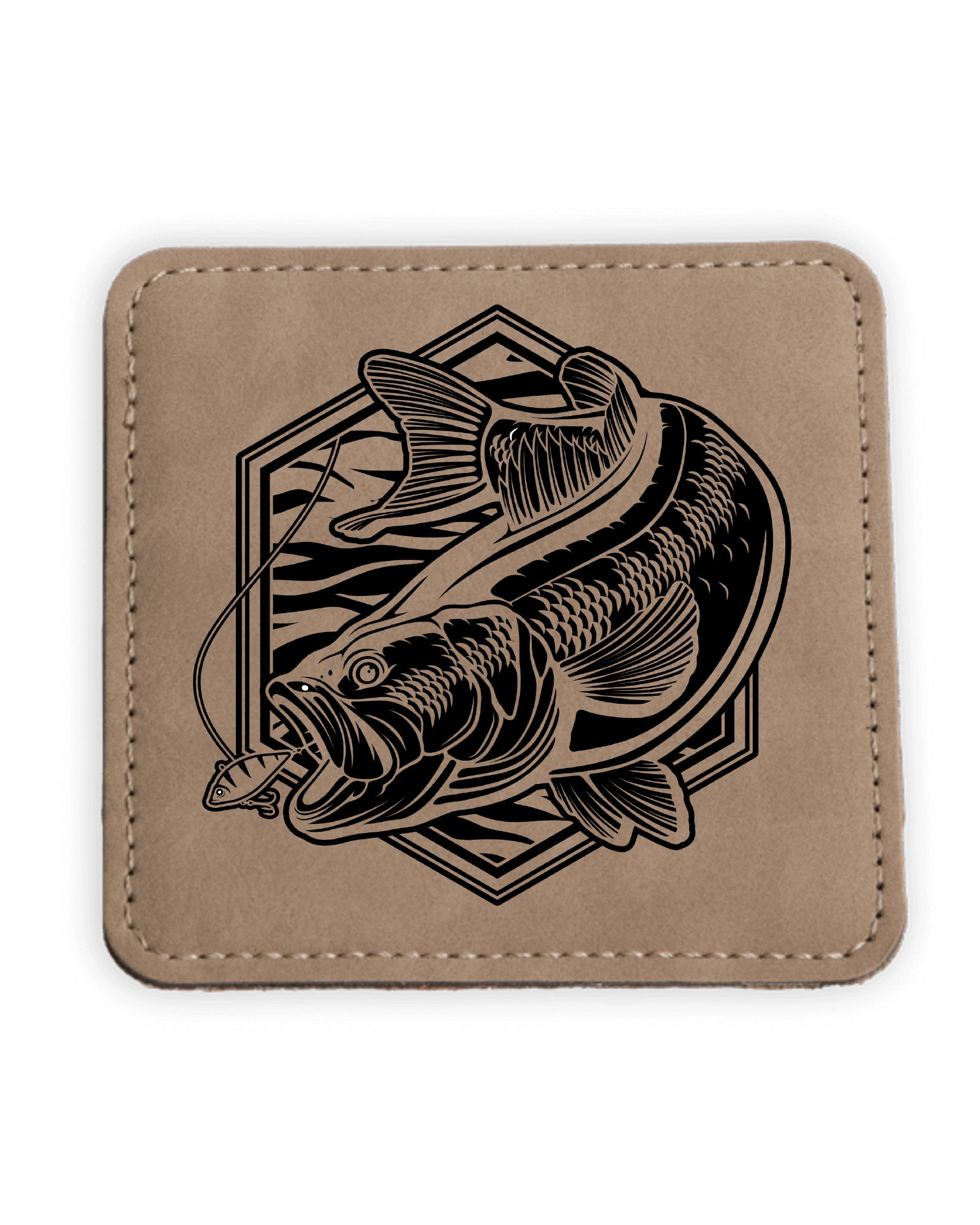 Bass Fishing Coaster Set