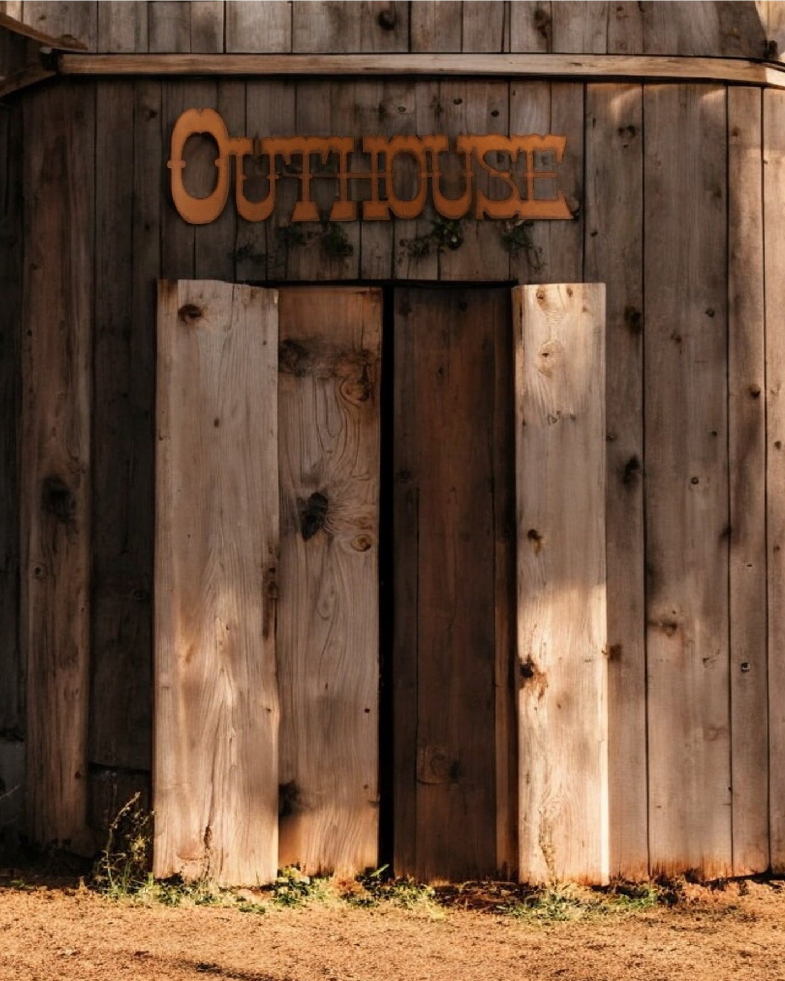 Outhouse Western Bathroom Sign