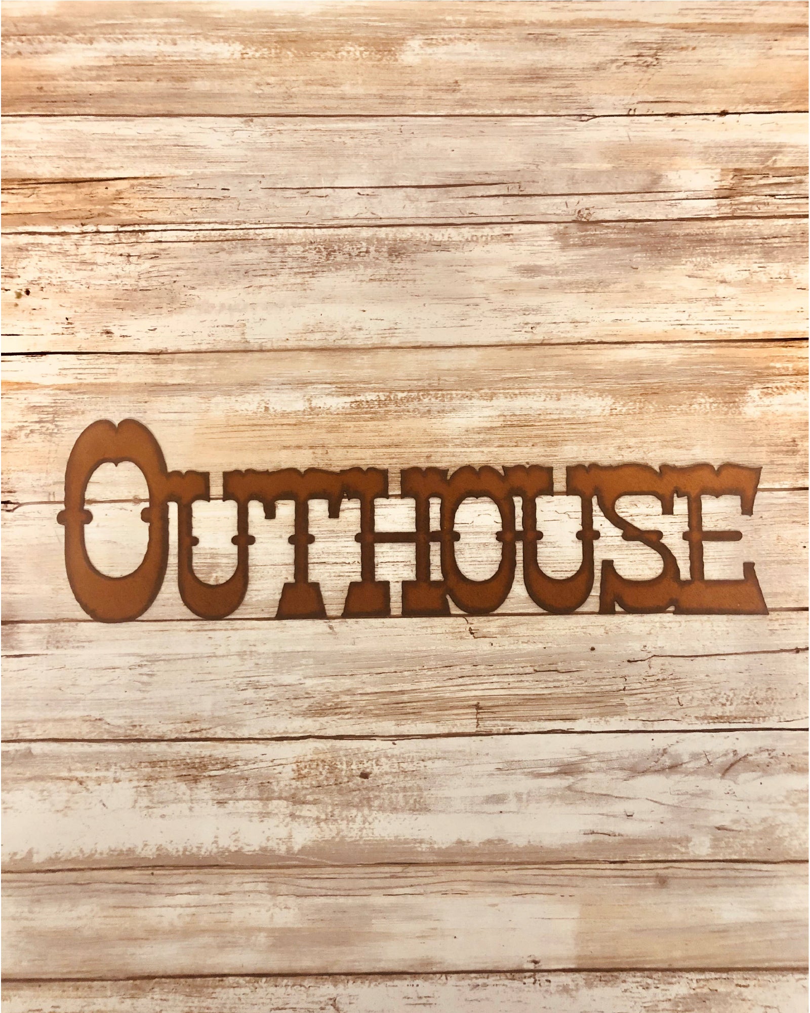 Outhouse Western Bathroom Sign