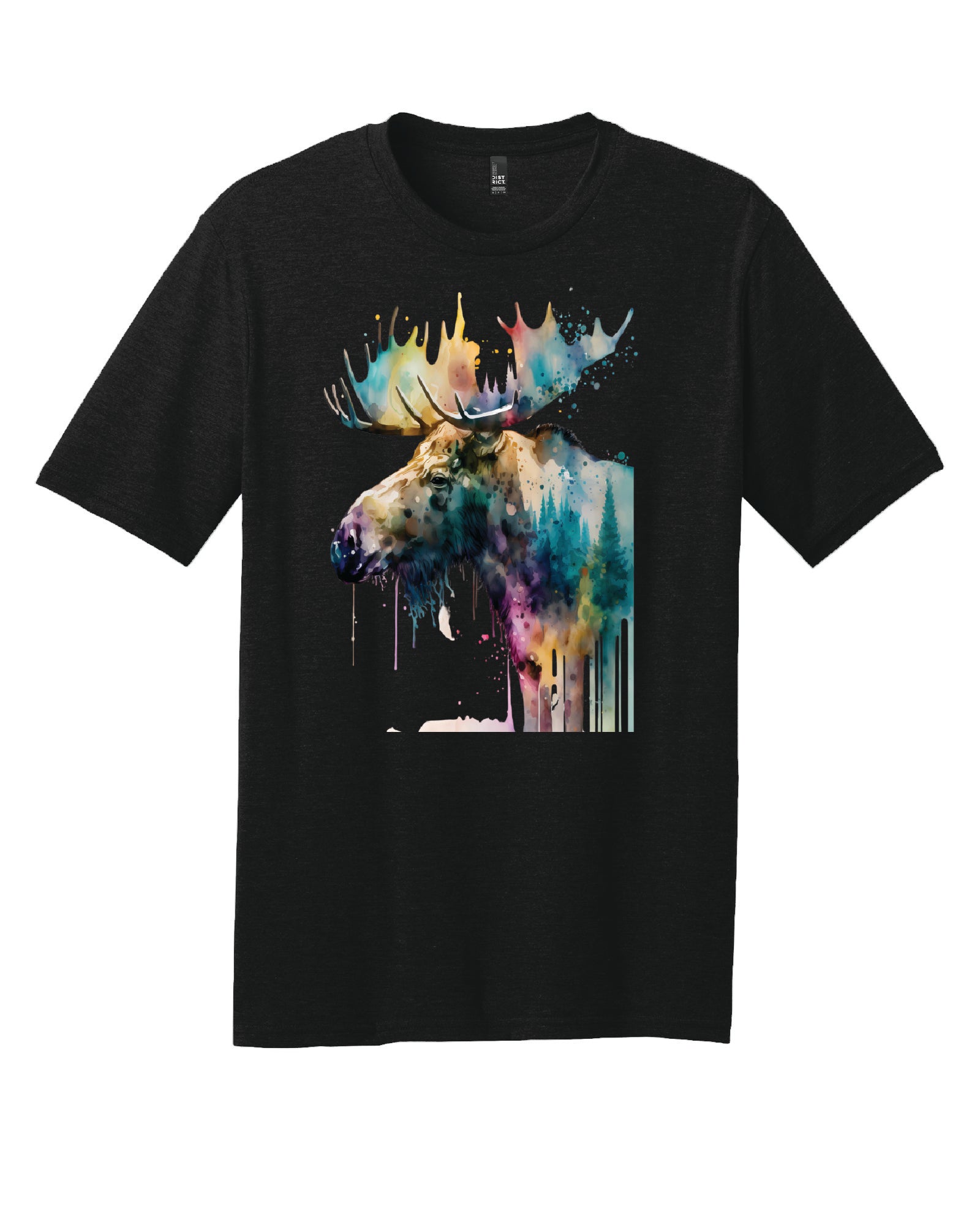 Watercolor Moose T-Shirt