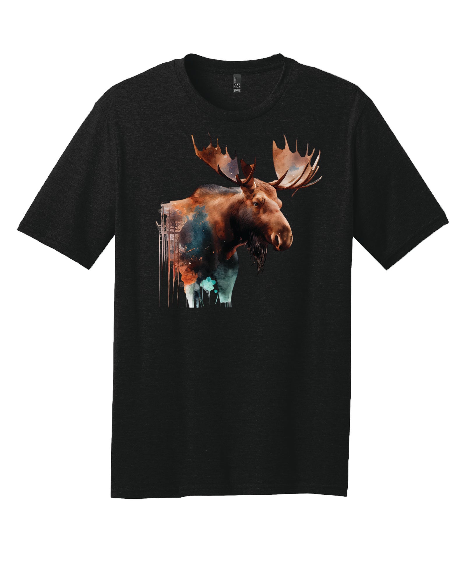 Watercolor Moose T-Shirt