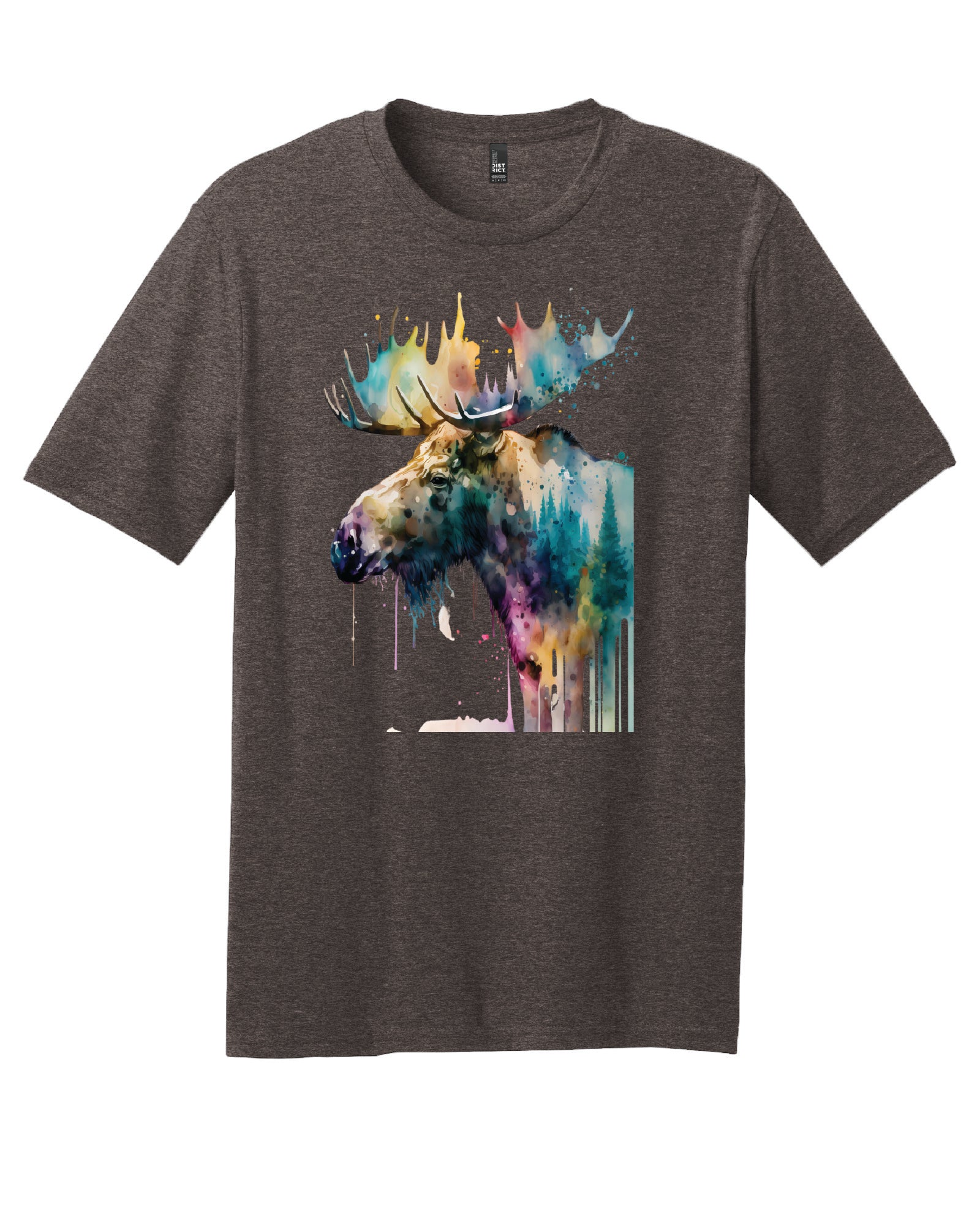 Watercolor Moose T-Shirt