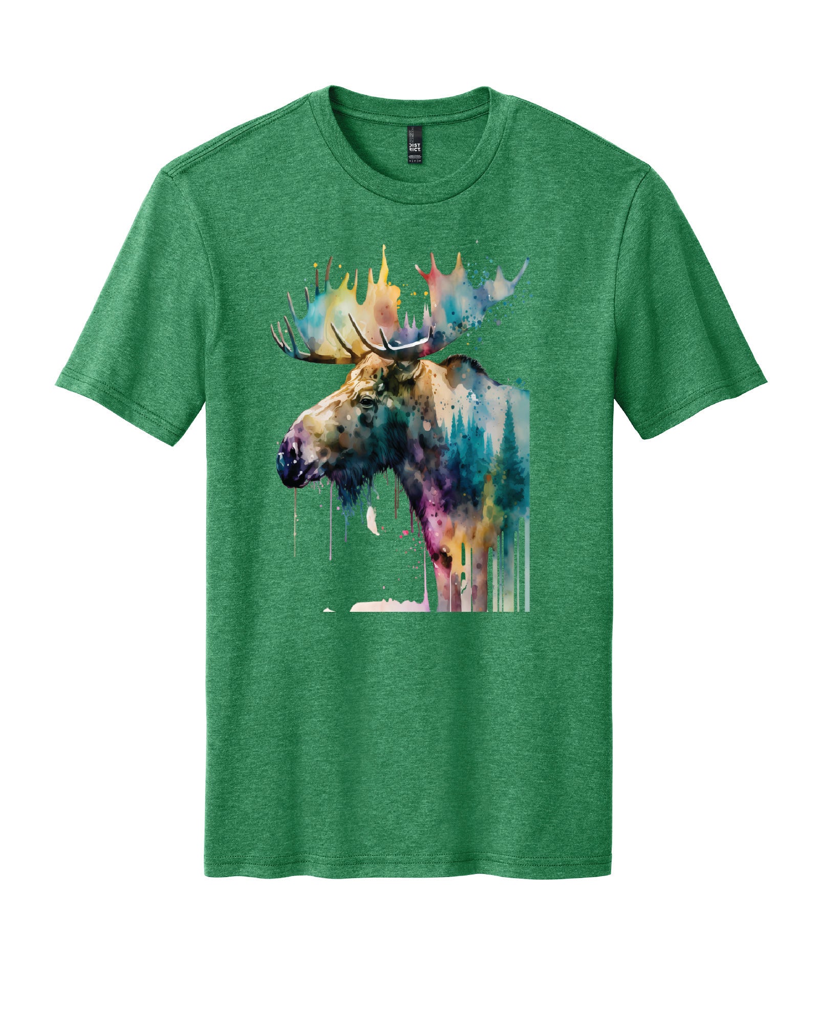 Watercolor Moose T-Shirt