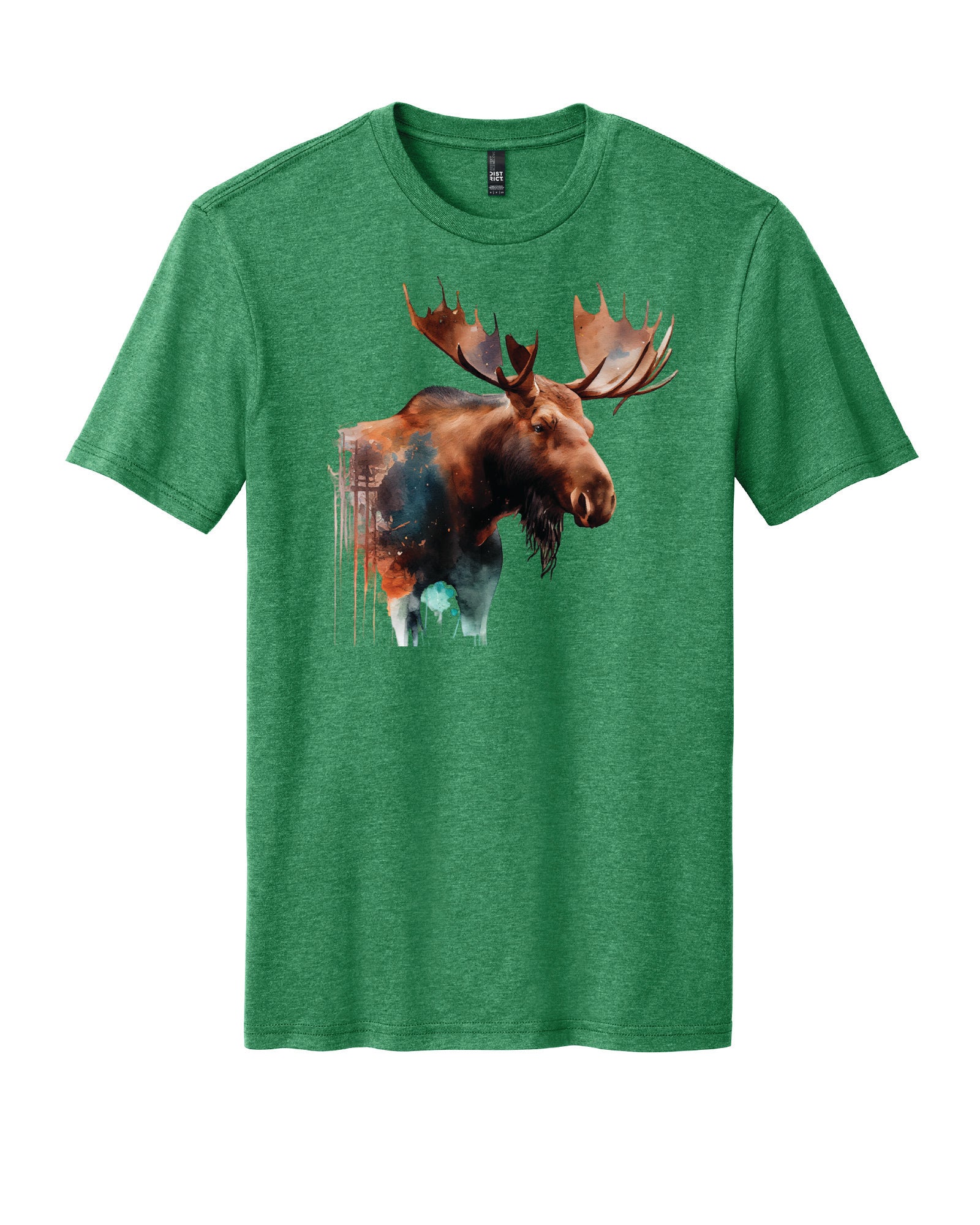 Watercolor Moose T-Shirt