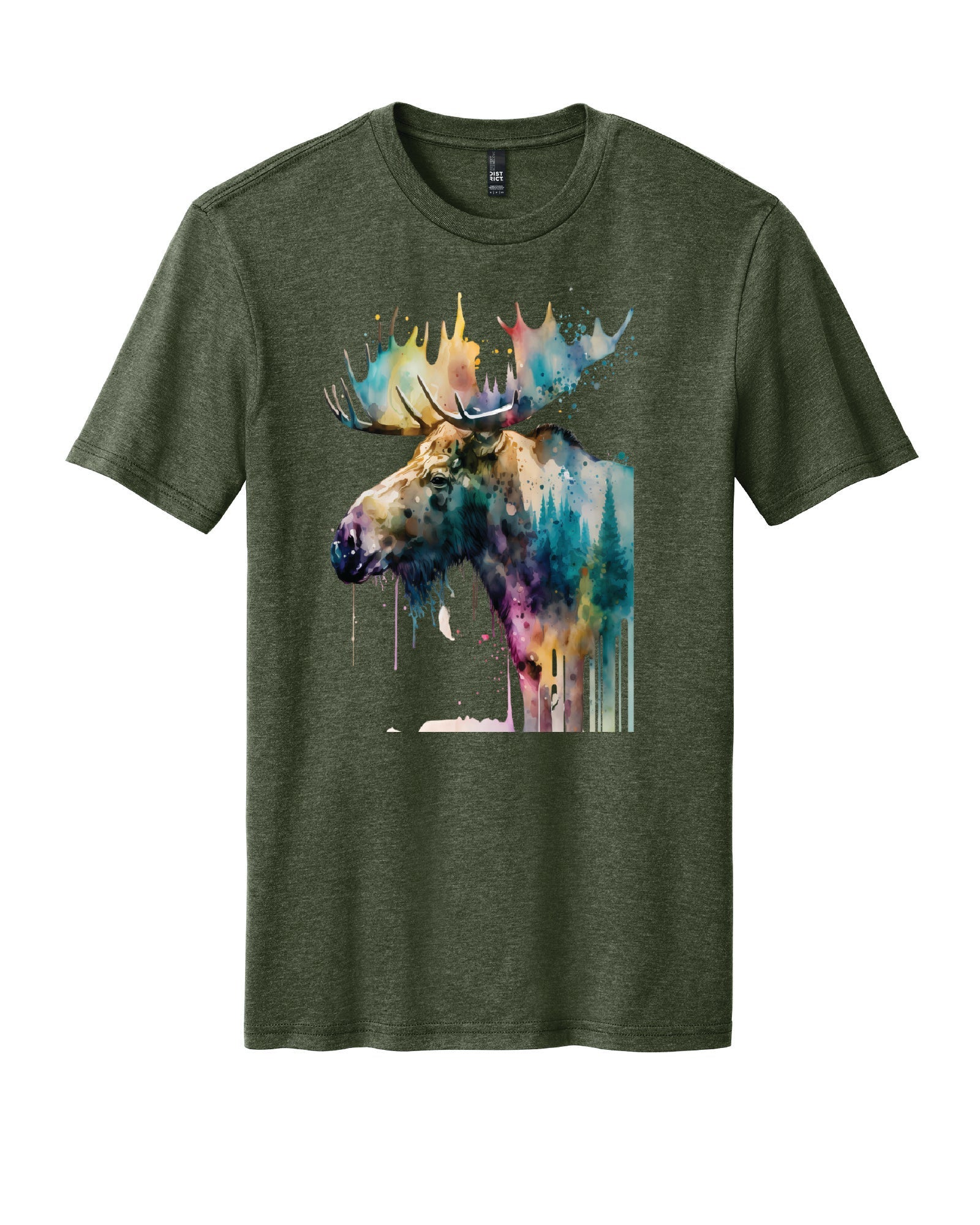 Watercolor Moose T-Shirt