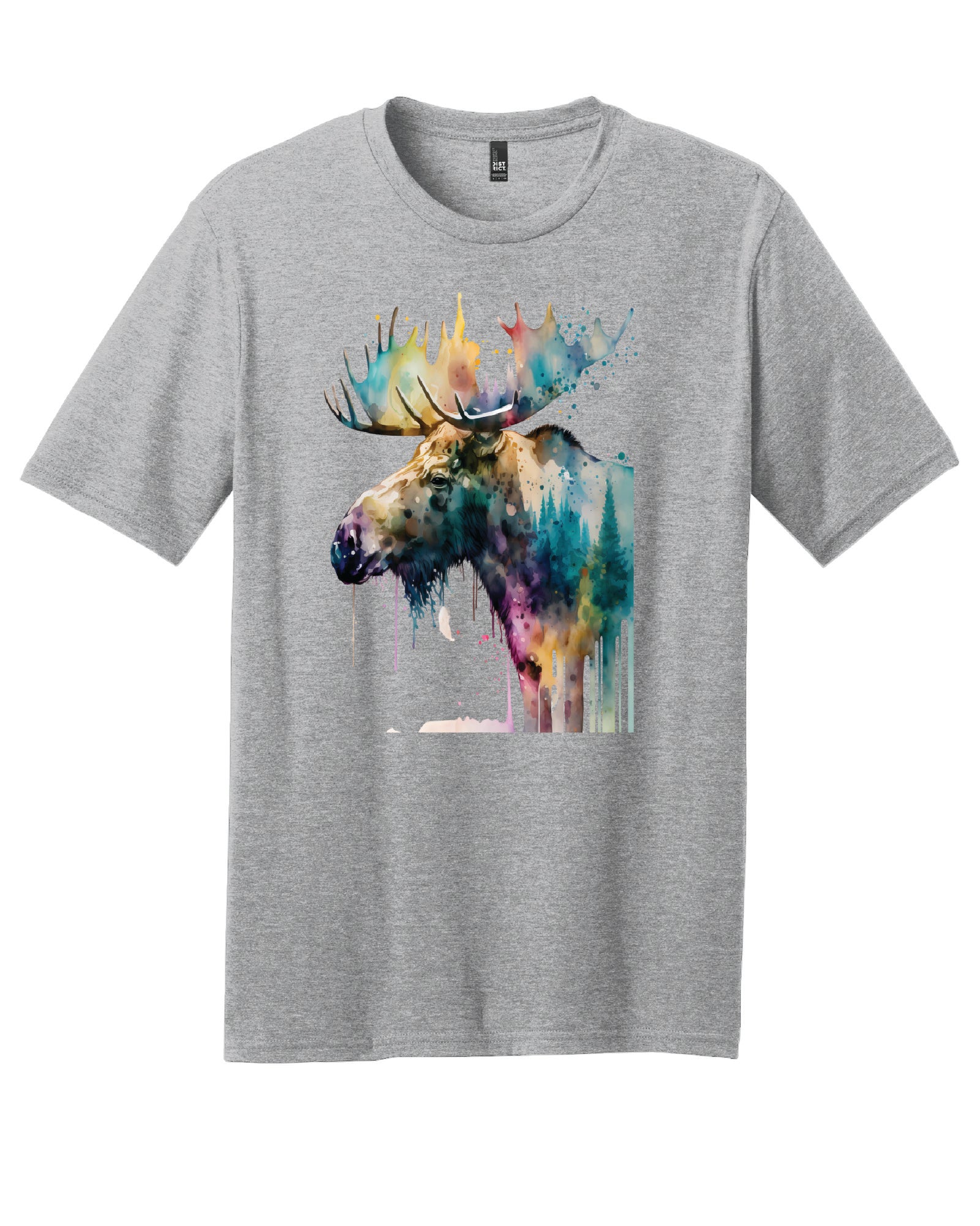 Watercolor Moose T-Shirt
