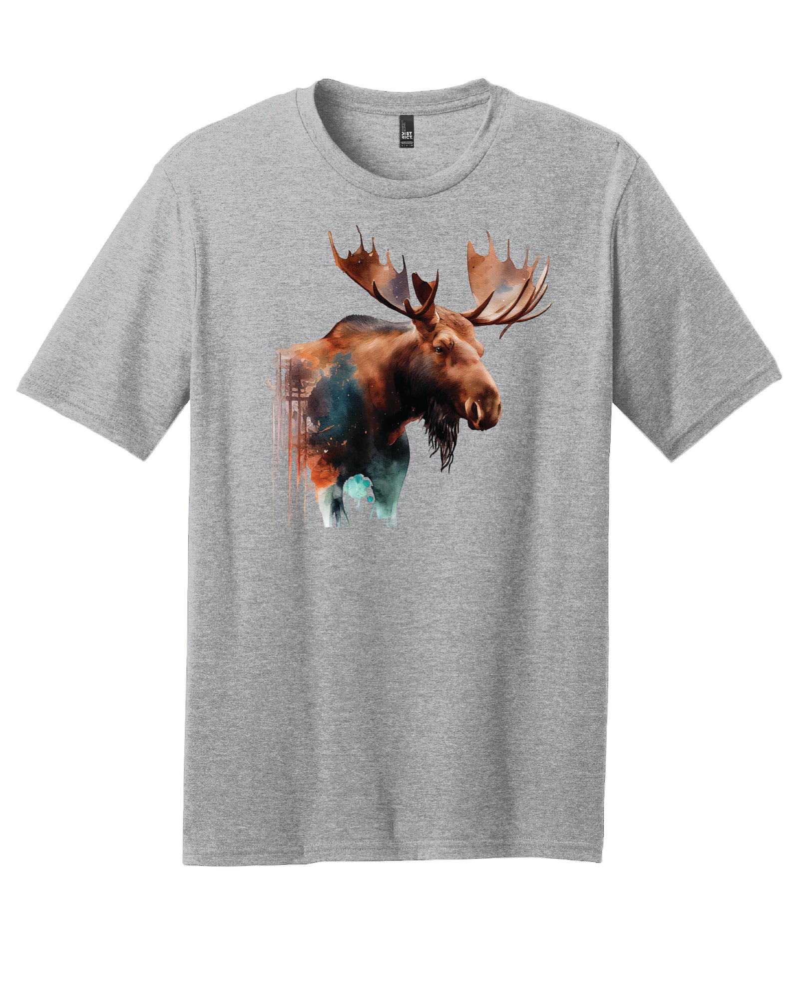 Watercolor Moose T-Shirt