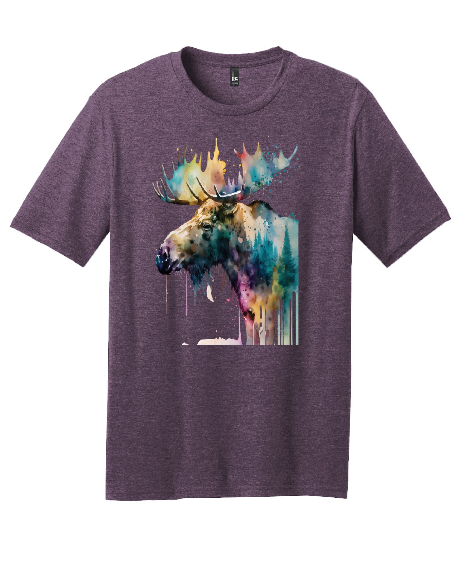 Watercolor Moose T-Shirt