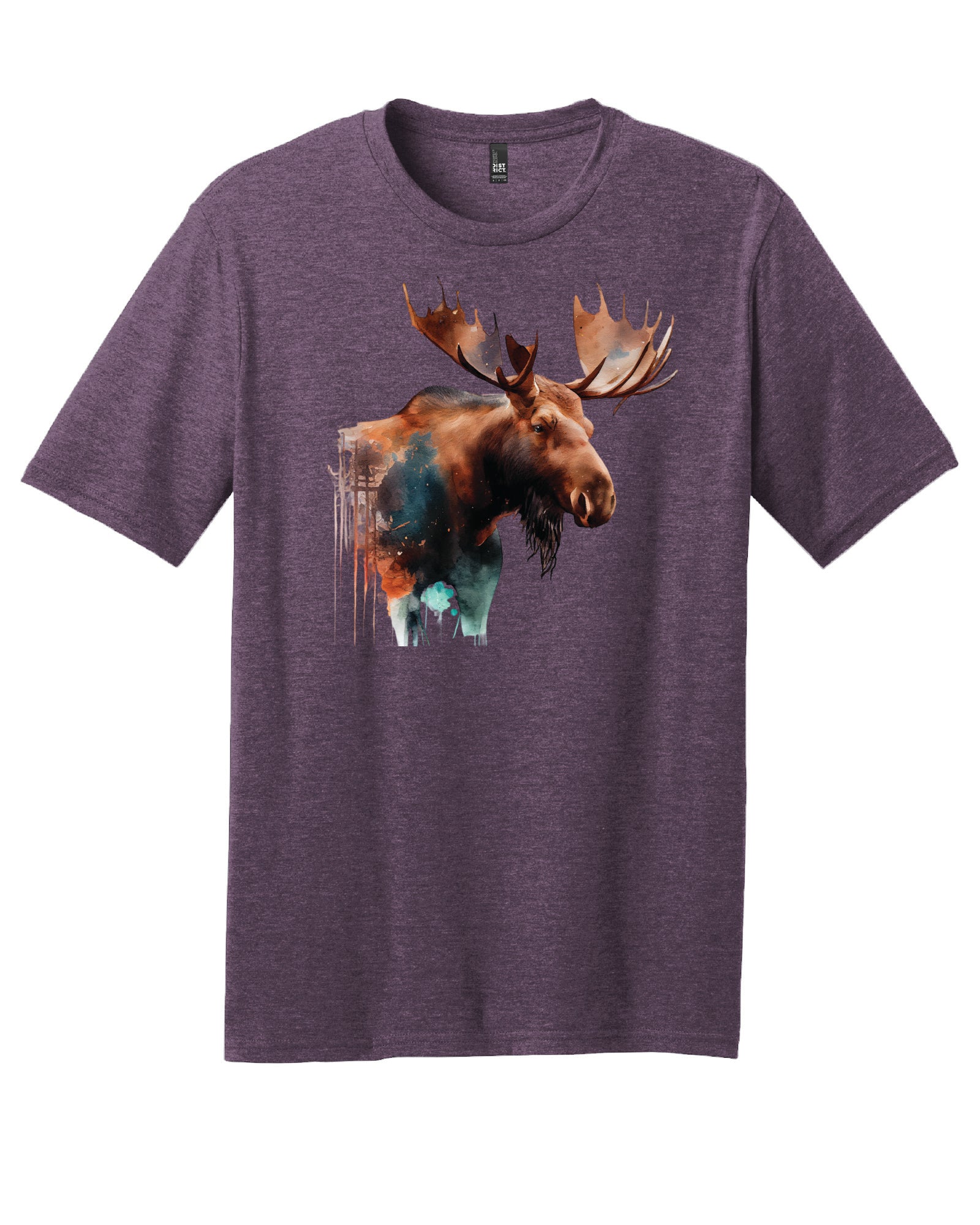 Watercolor Moose T-Shirt