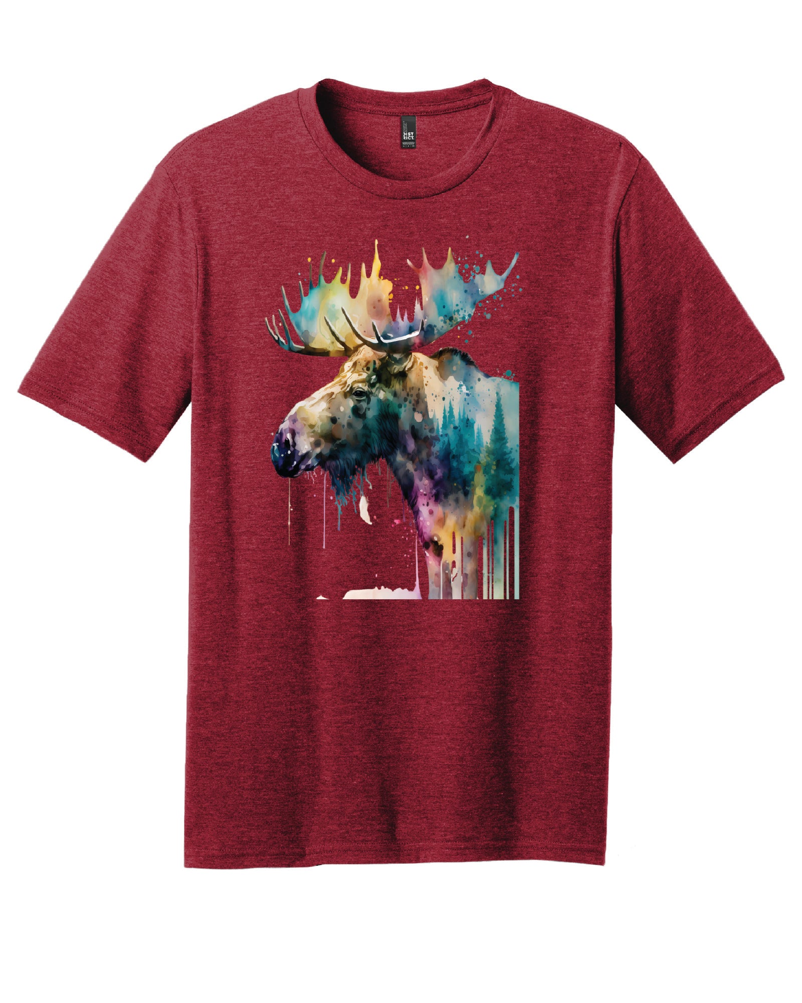 Watercolor Moose T-Shirt