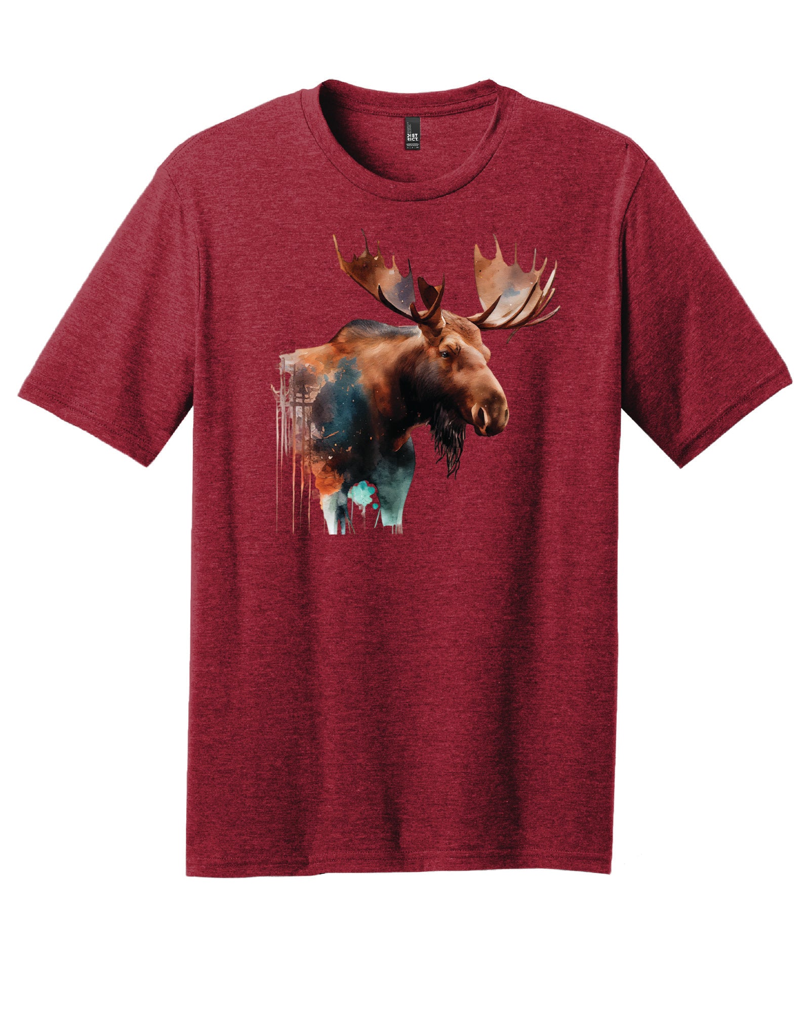 Watercolor Moose T-Shirt