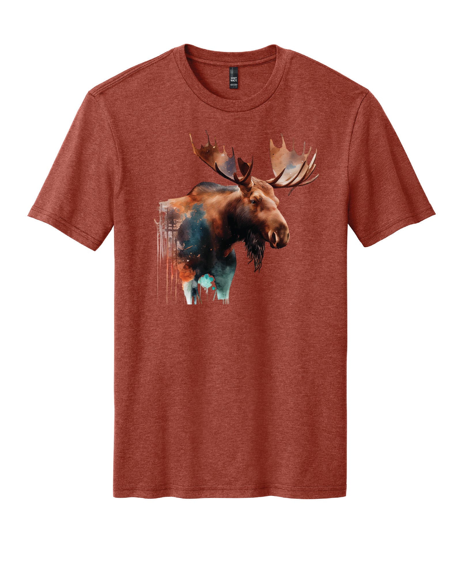 Watercolor Moose T-Shirt