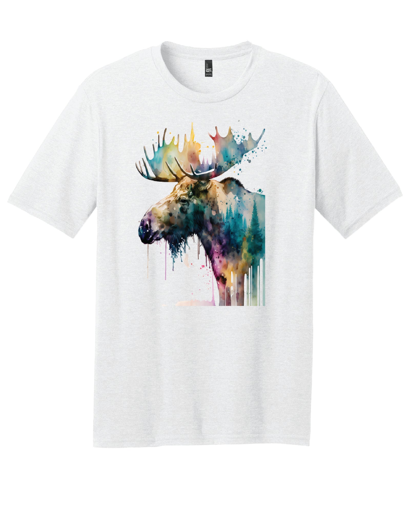 Watercolor Moose T-Shirt