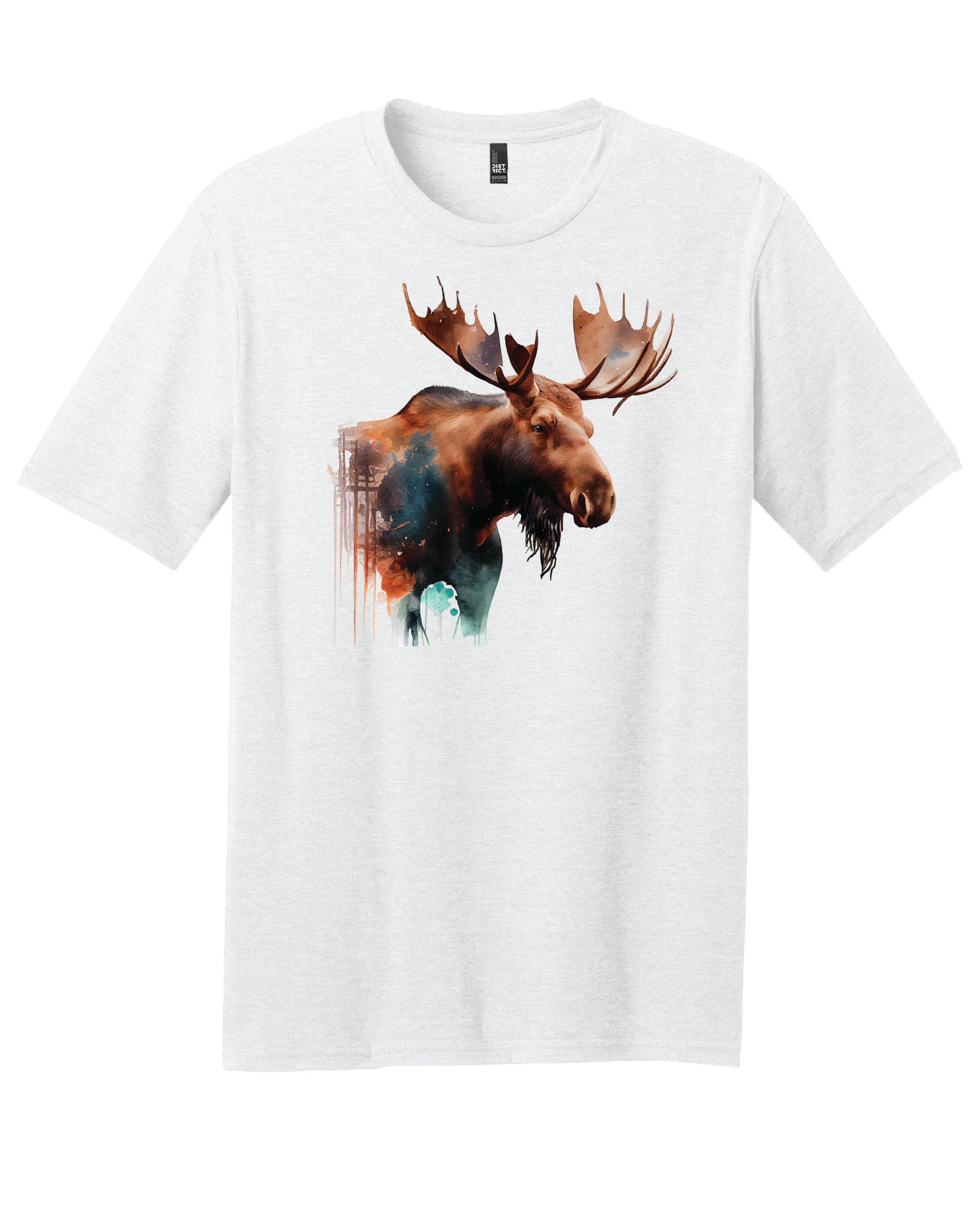 Watercolor Moose T-Shirt