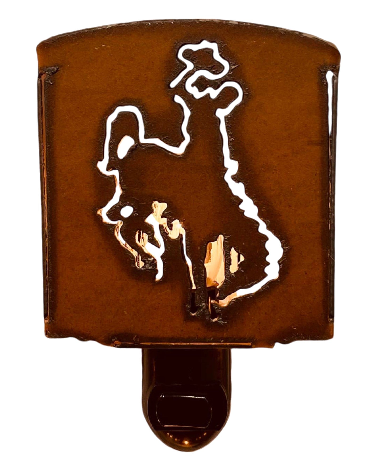 Wyoming Bronc Rider Rodeo Classic Night Light