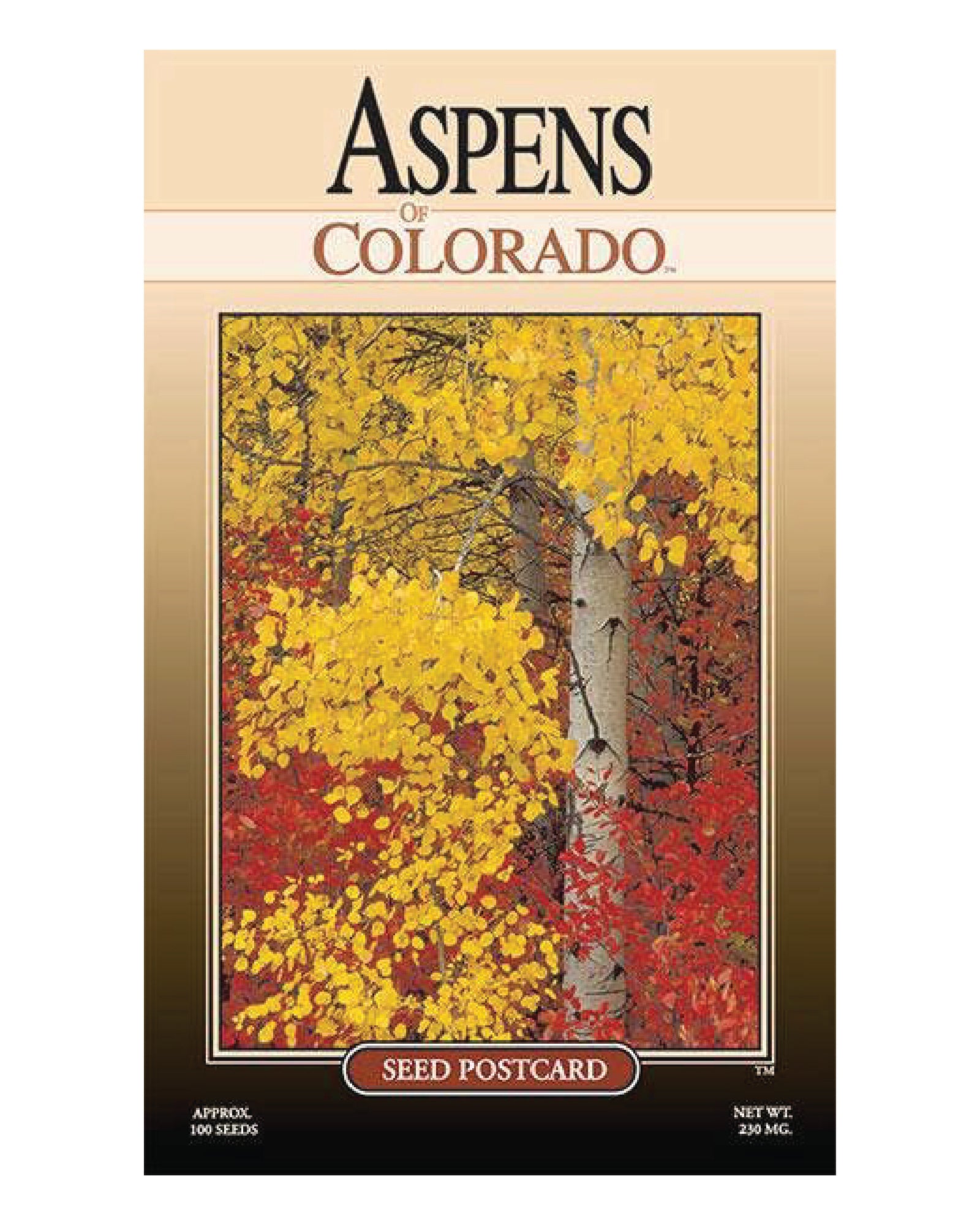 Colorado Aspen Tree Seed Packet