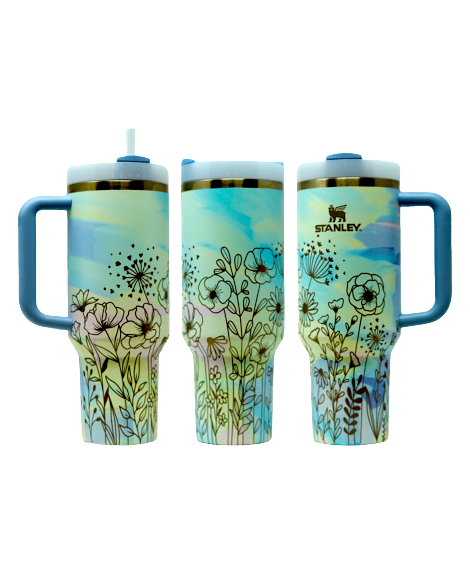 Wildflower - Stanley Dupe Tumbler