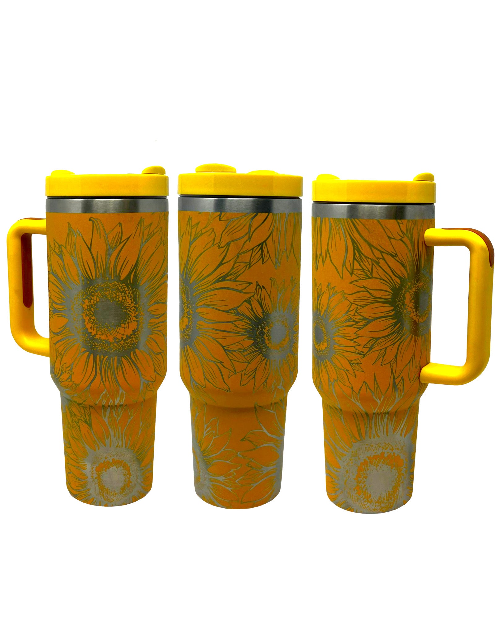40 oz Sunflower Stanley Dupe Tumbler