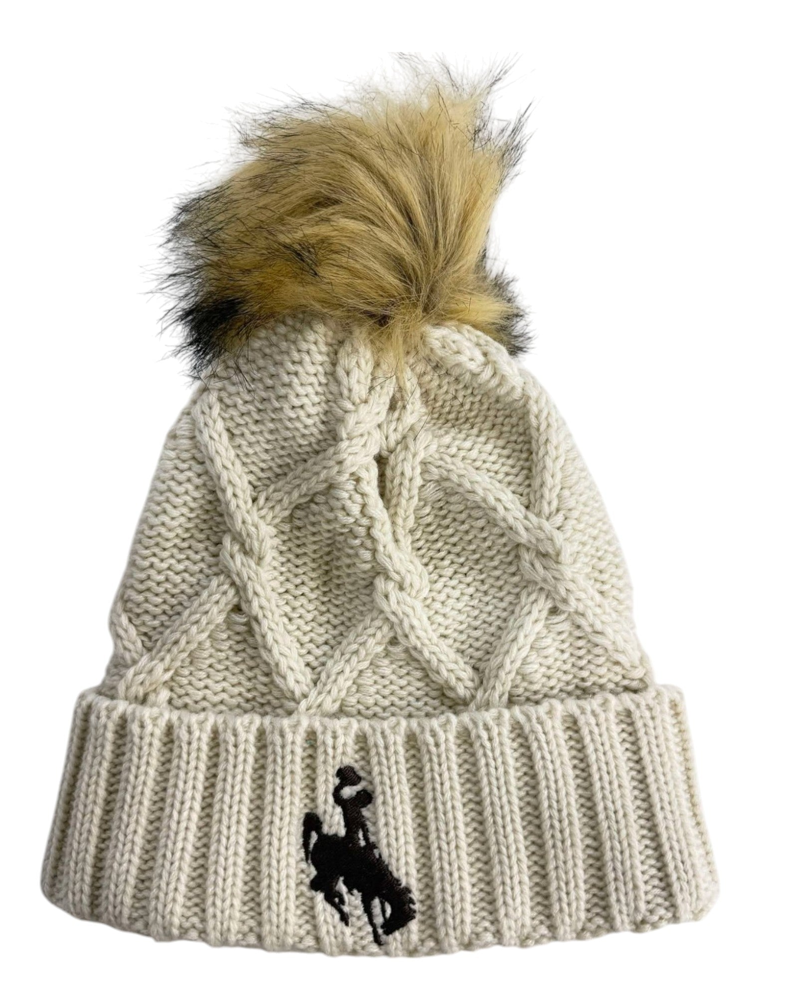 WYOMING COWBOYS STEAMBOAT POM BEANIE