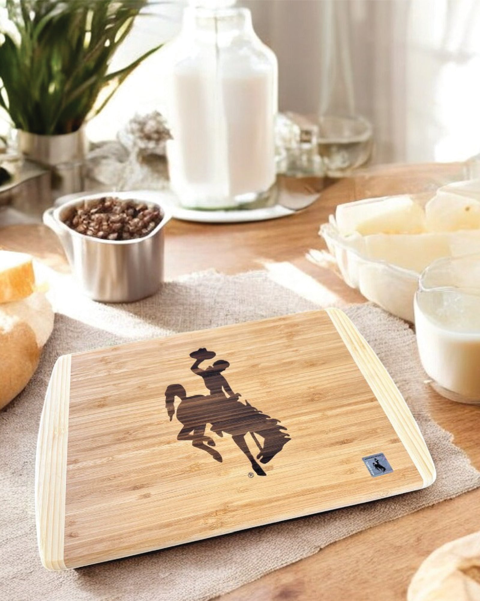 Wyoming Cowboys Bamboo Cutting Board