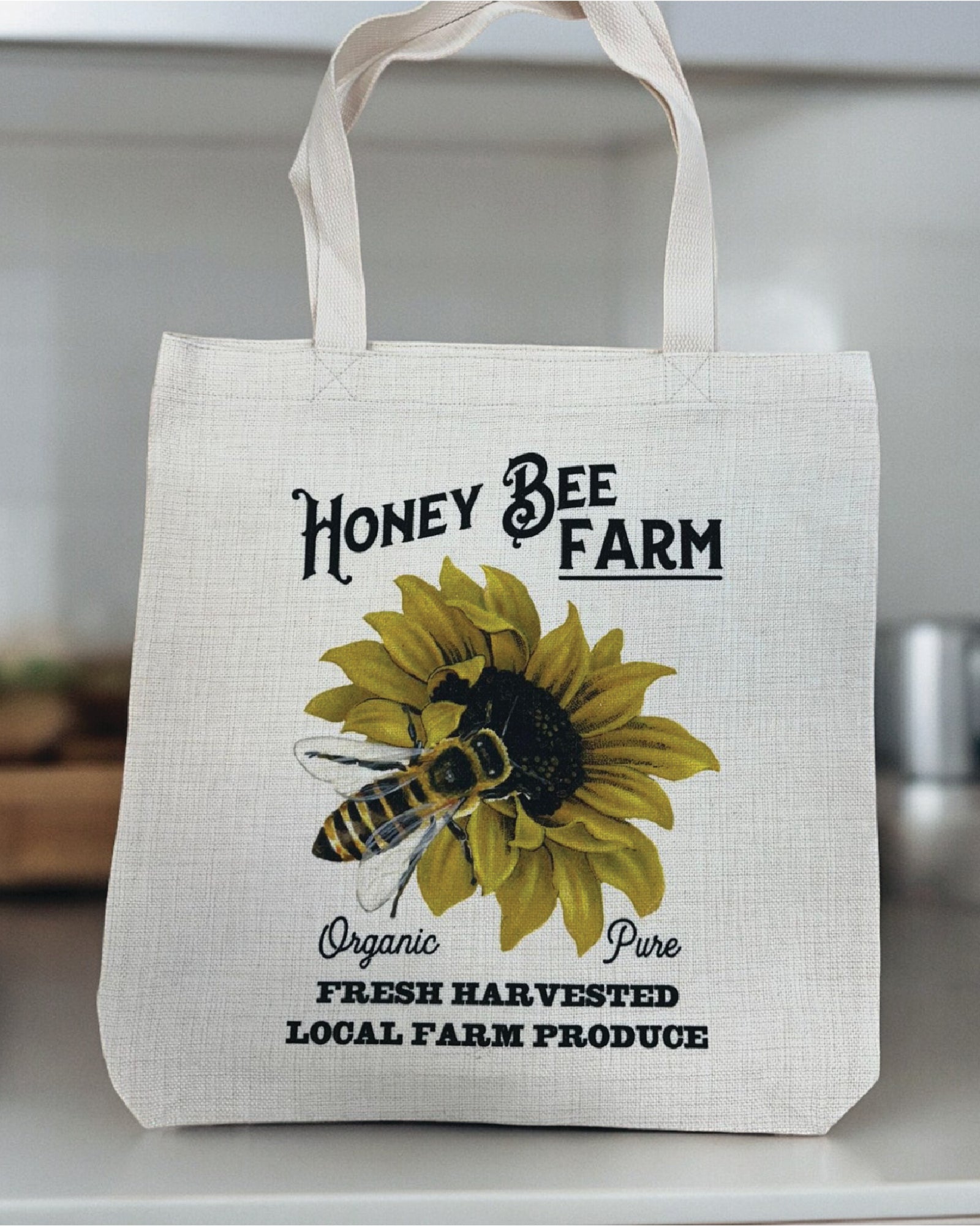 Honey Bee Farm Canvas Tote Bag