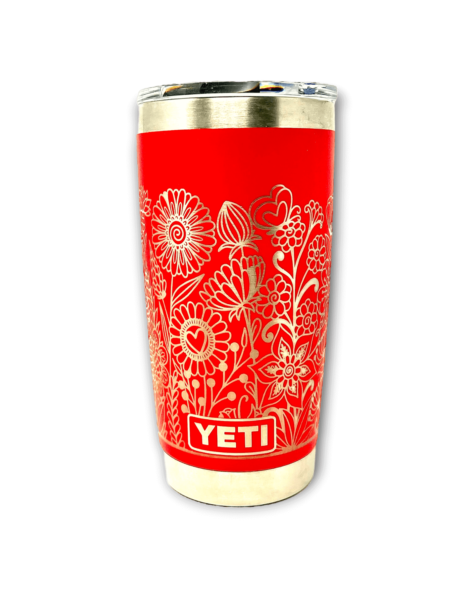 Floral yeti deals cup