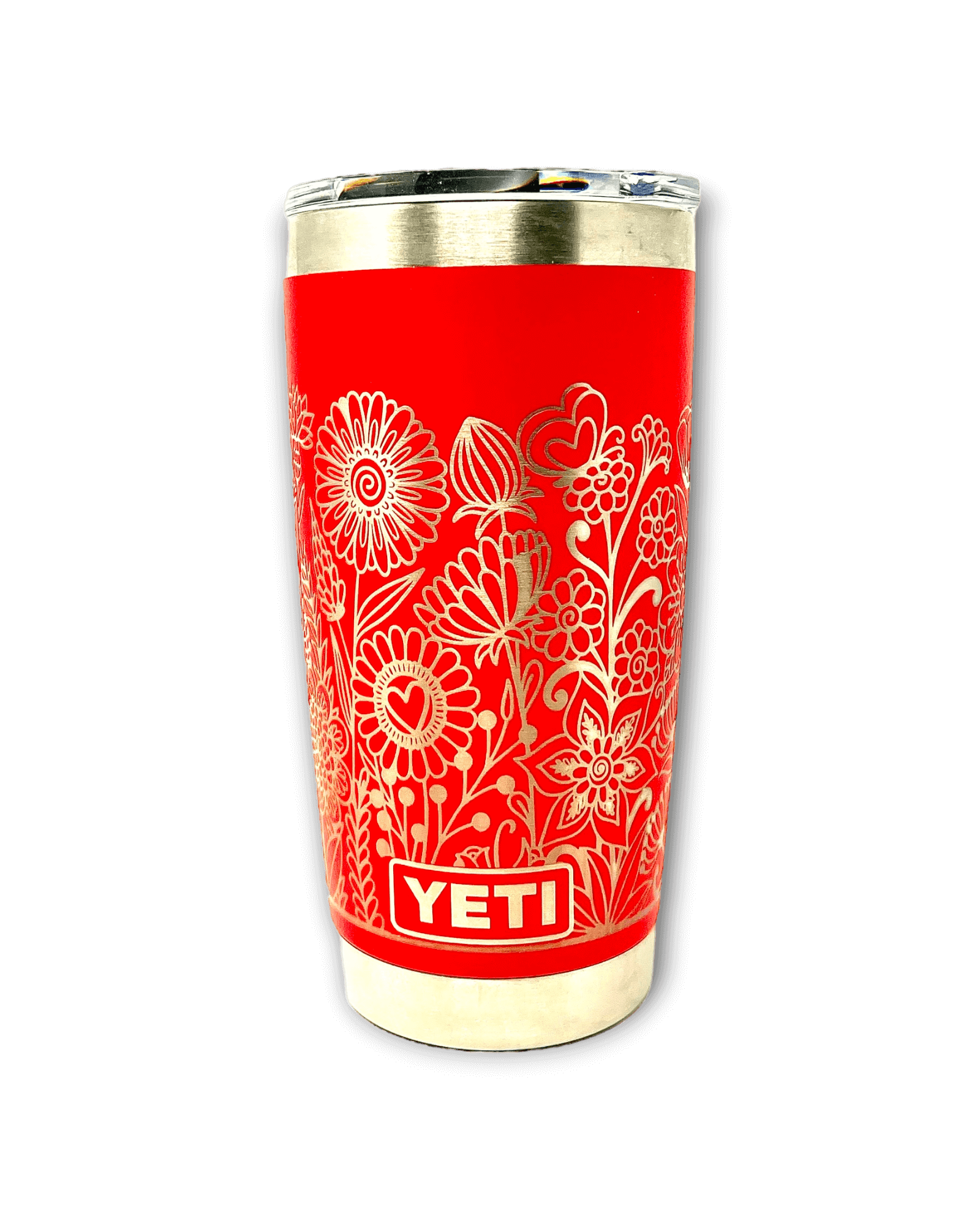 Get ready to take your cold-beverage game to a whole new flower-filled level with the Floral Wrap Yeti Rambler!
