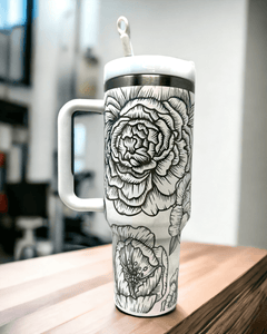 Pressed Flower Tumbler Topper for 40oz Stanley cups and dupes – Delena  Wright Artisan Jewelry