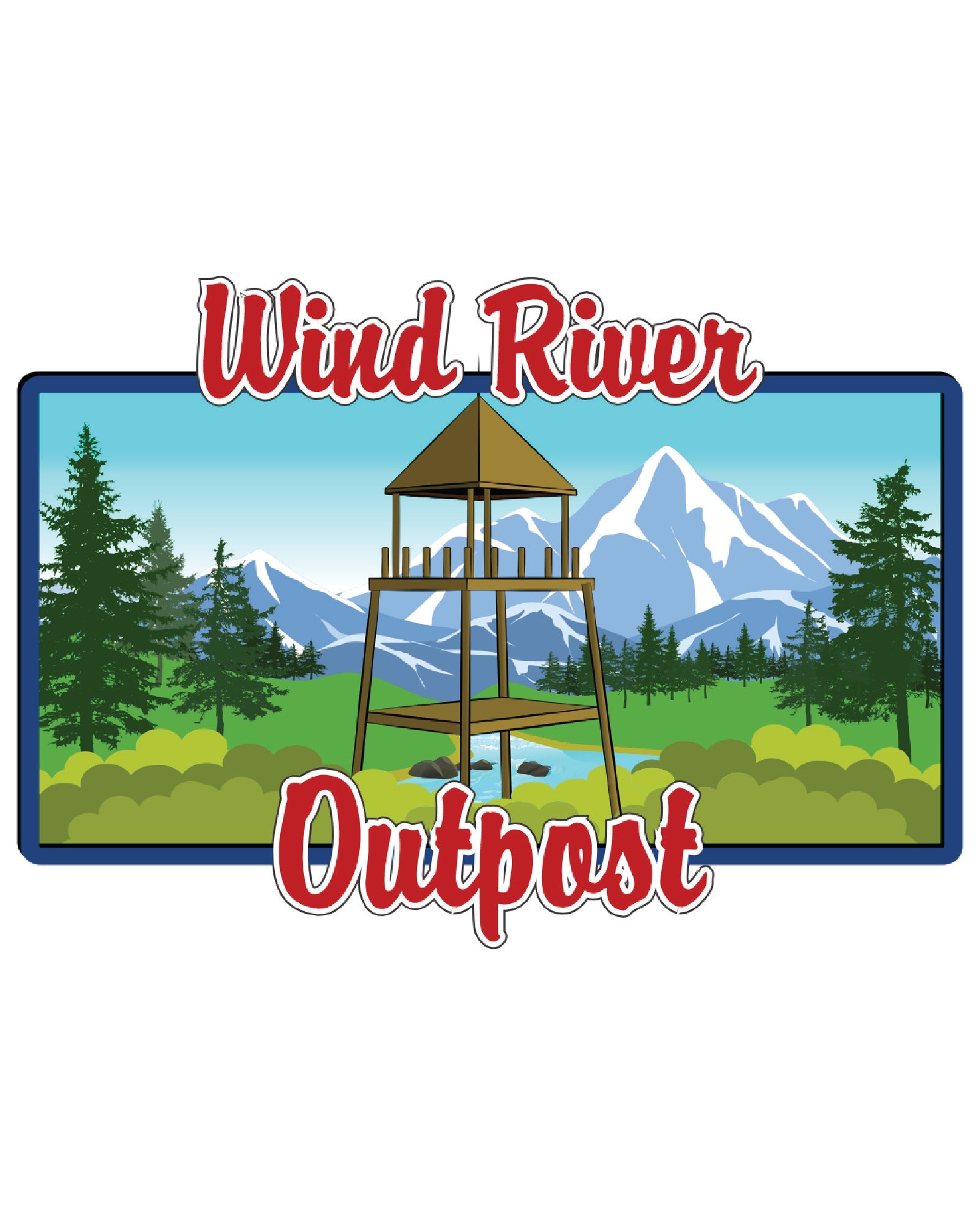 Wind River Outpost Sticker 3"