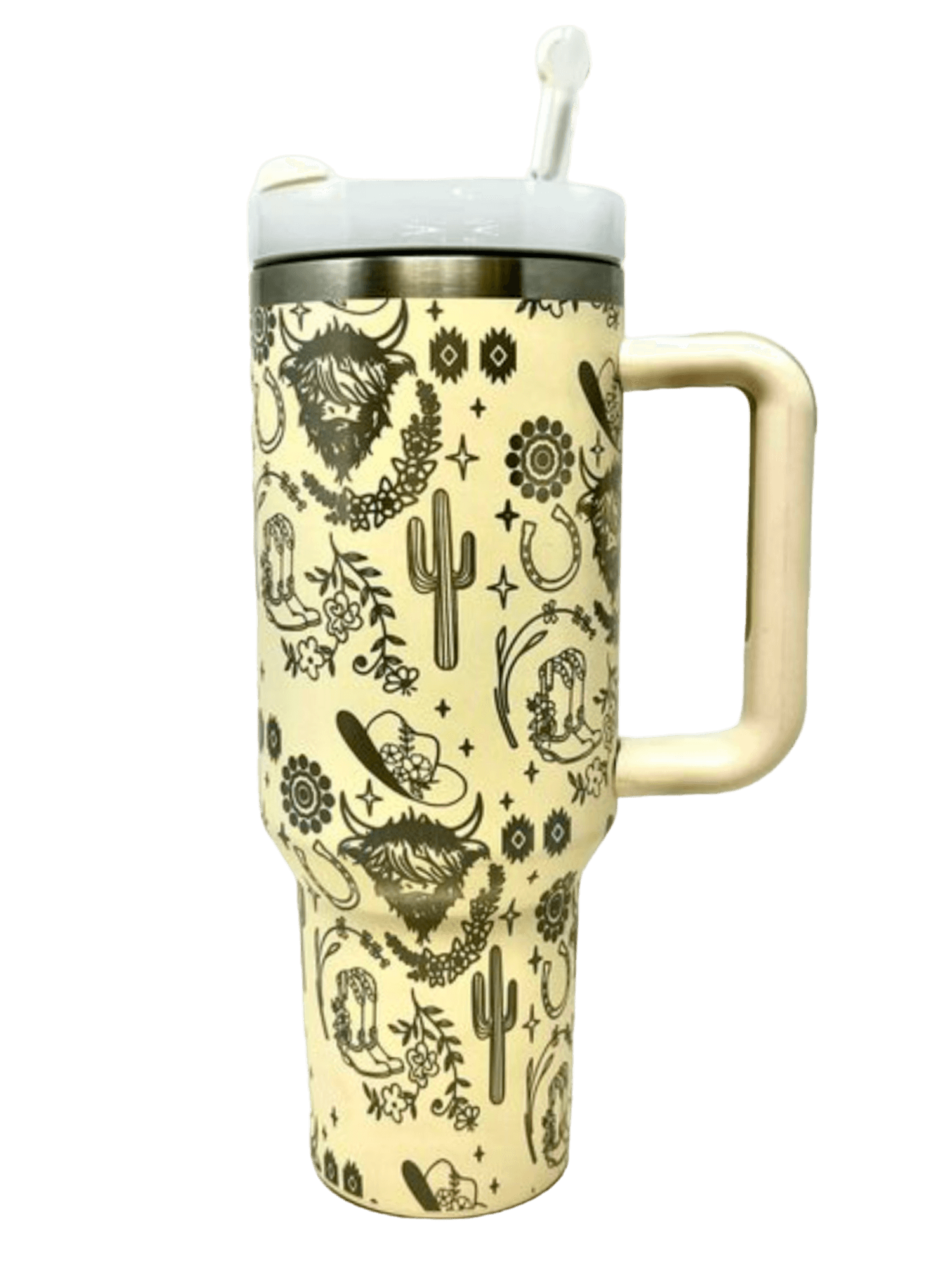 Western Tumbler With Handle