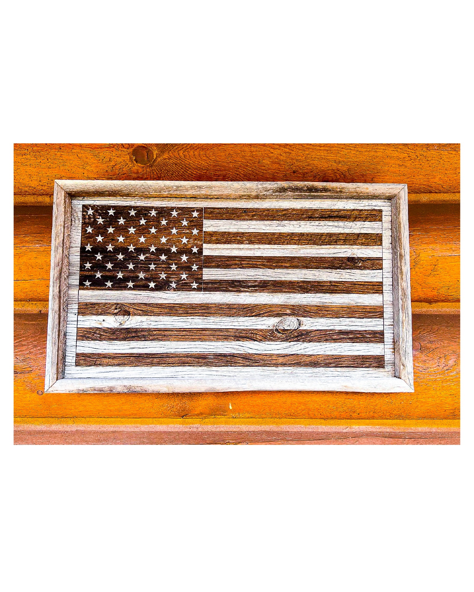 Rustic US Barnwood Flag, United States Flag