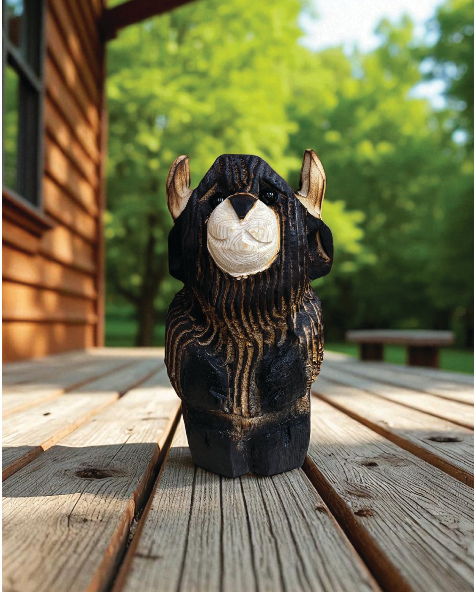 10" Wooden Bison