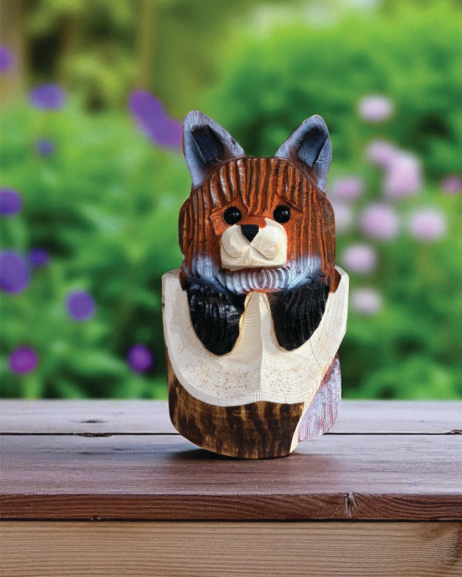 10"  Wooden Fox