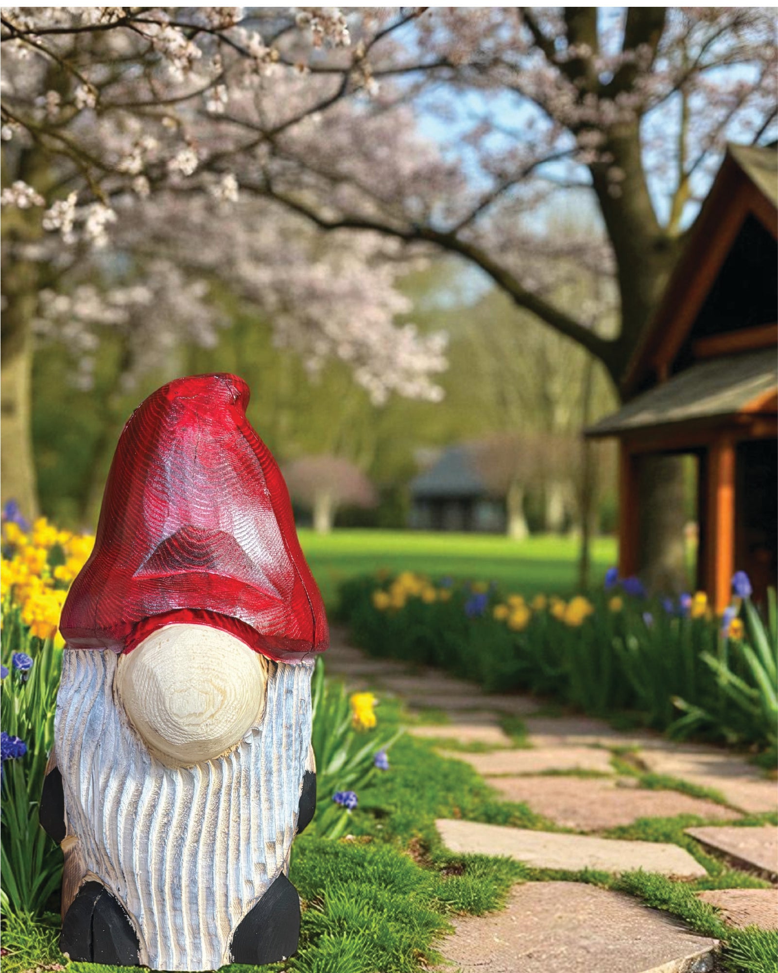 10"  Wooden Gnome