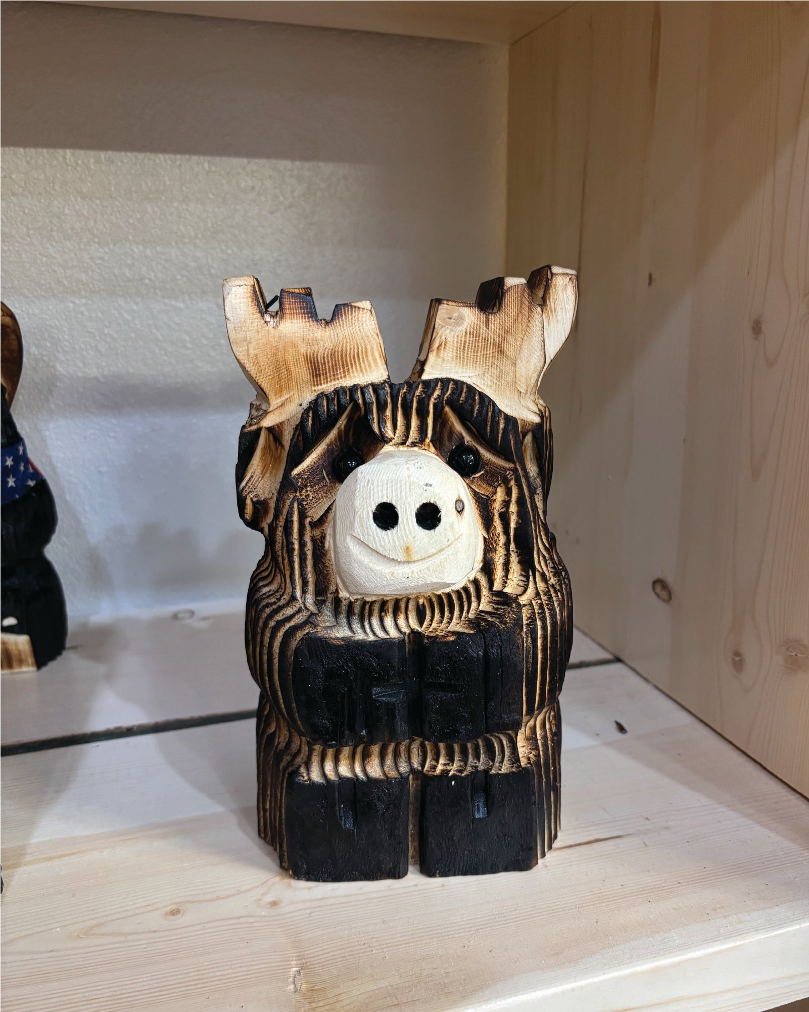 10"  Wooden Moose