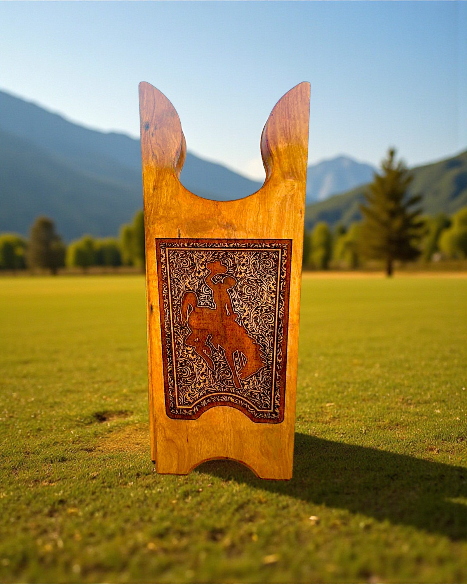 Wyoming Cowboys Boot Jack – Handcrafted at Wind River Outpost