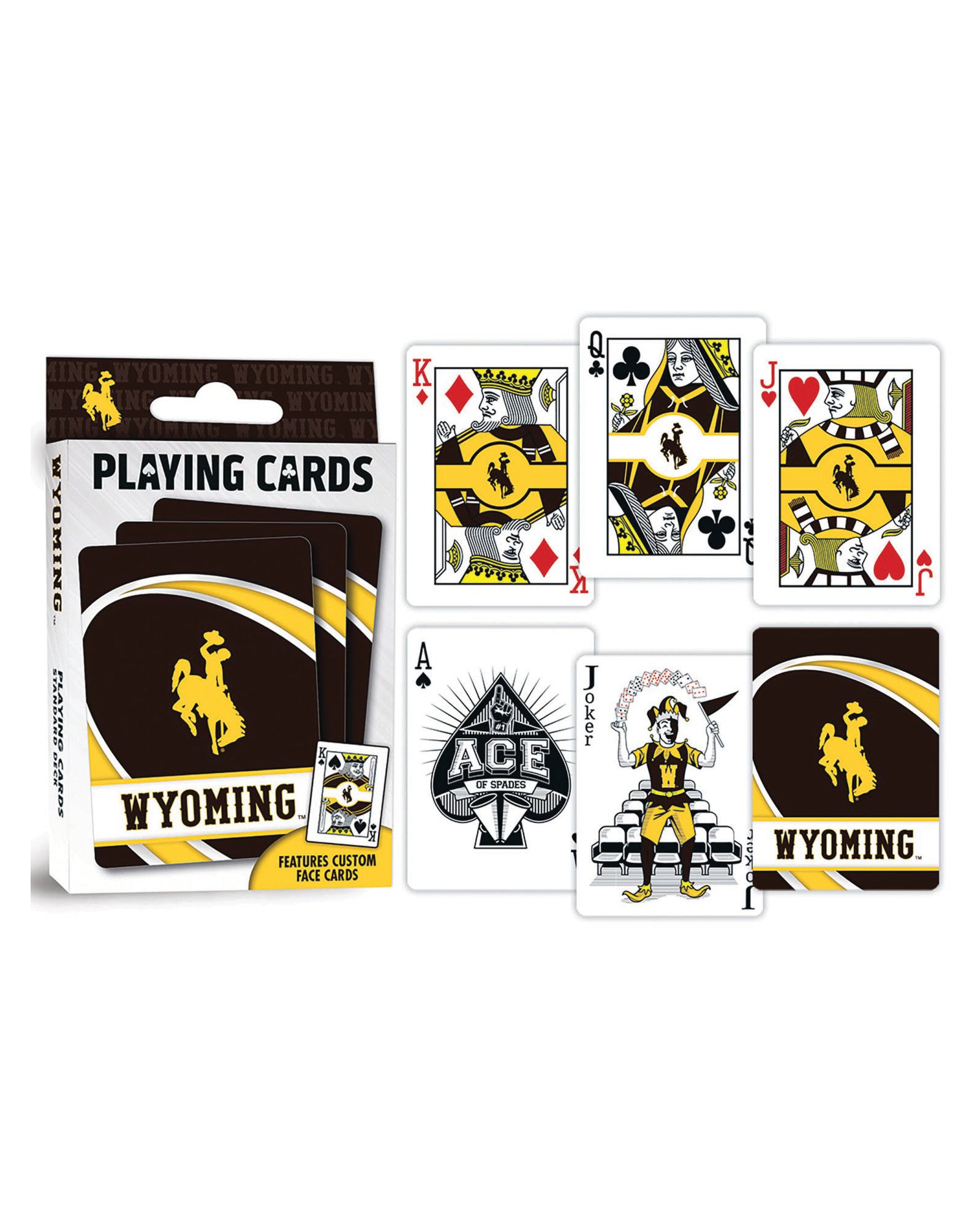 Wyoming Cowboys Playing Cards