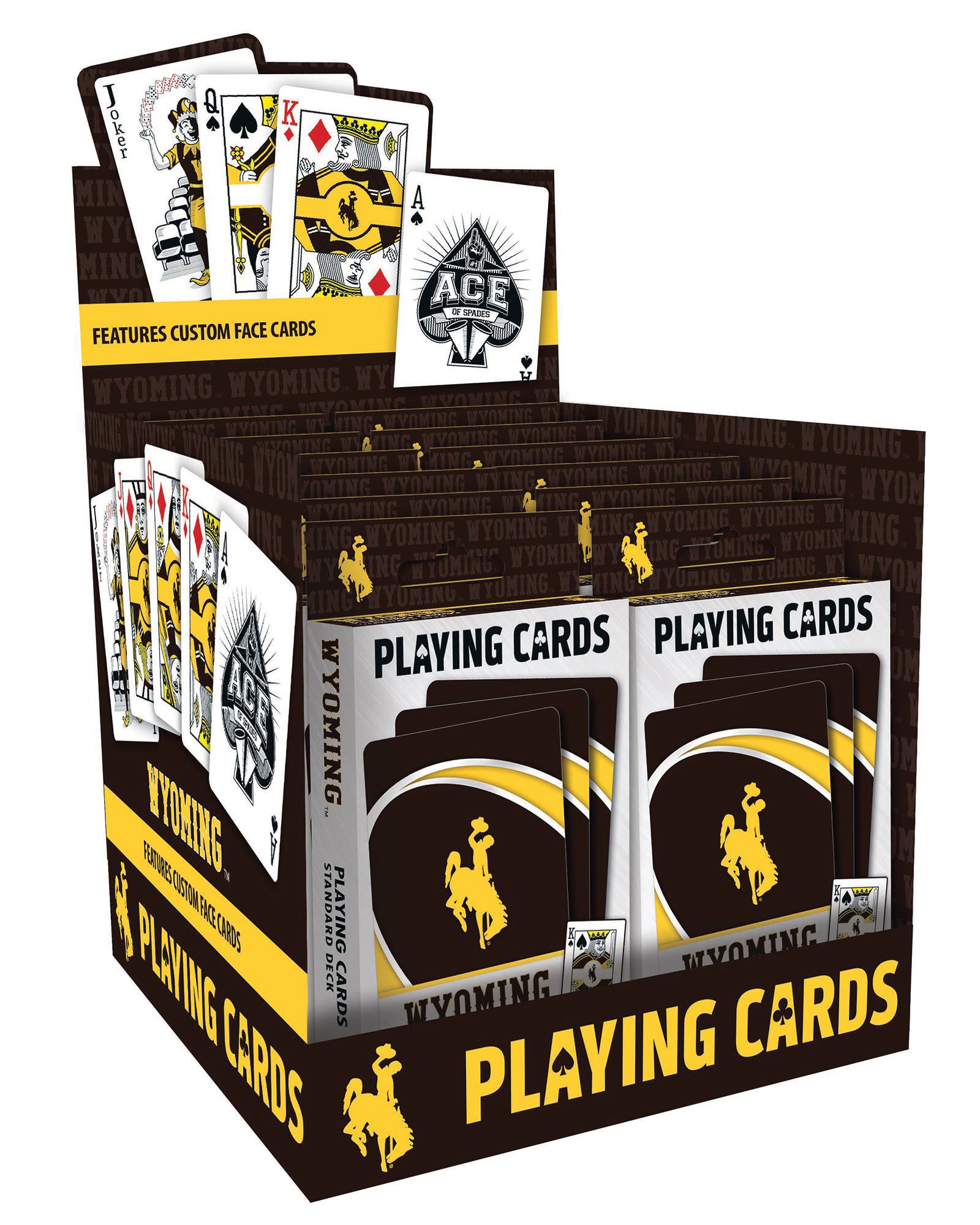 Wyoming Cowboys Playing Cards