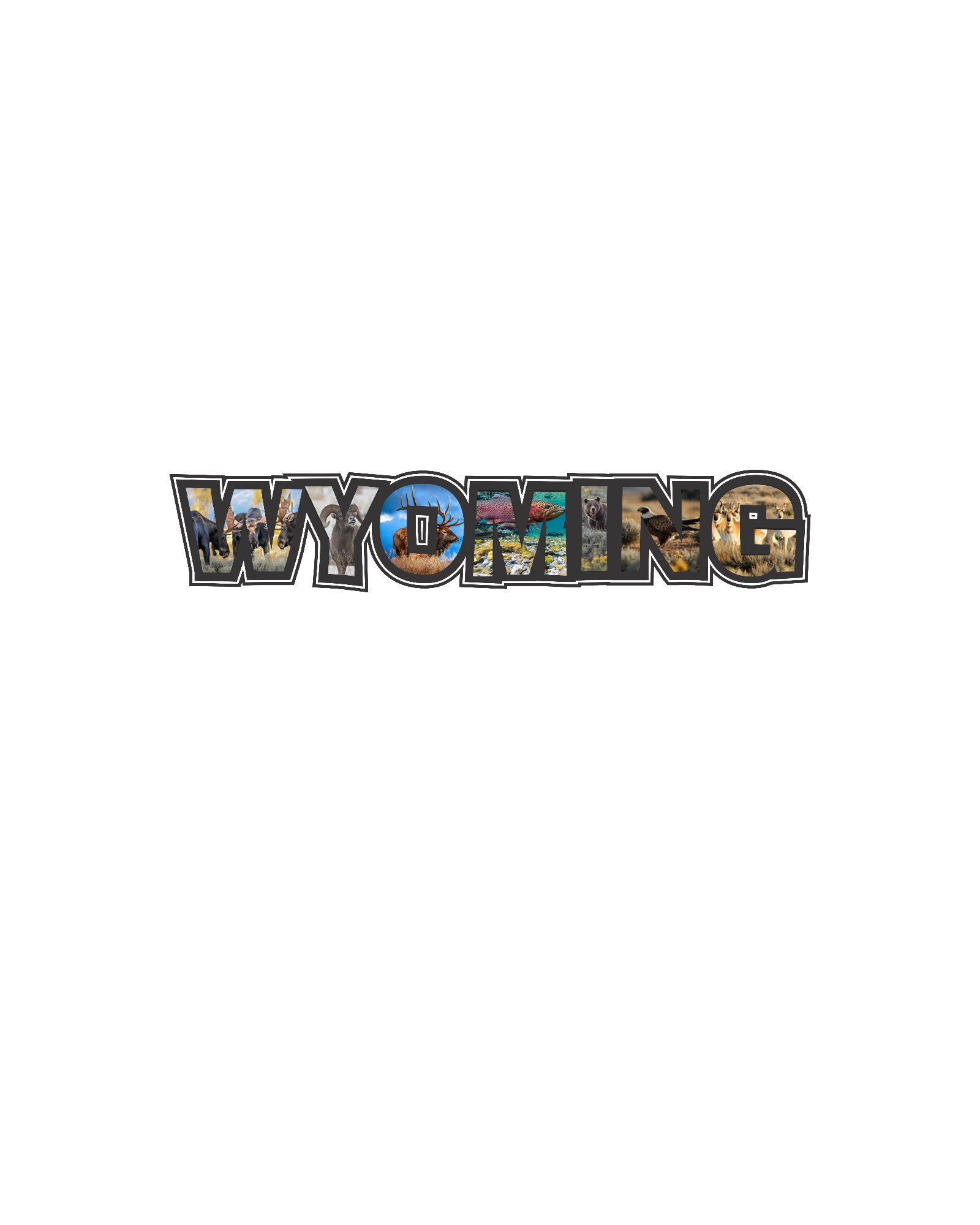 Wyoming Sticker 12"