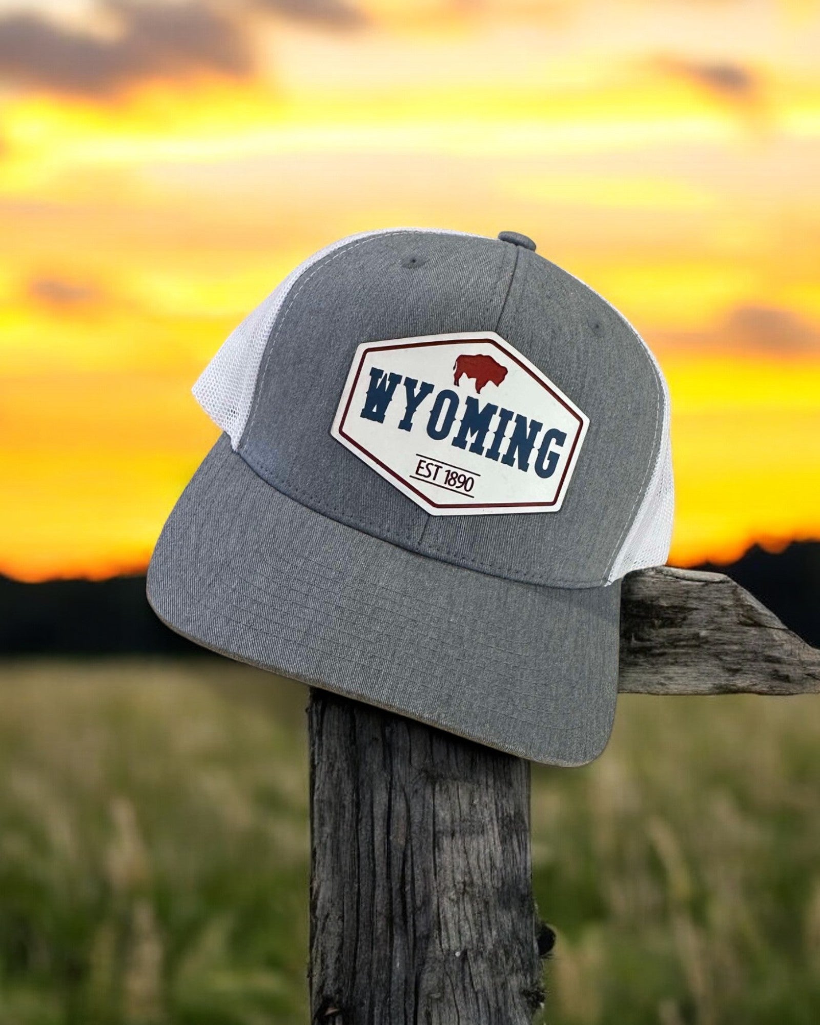 Wyoming Established 1890 Acrylic Trucker Hat