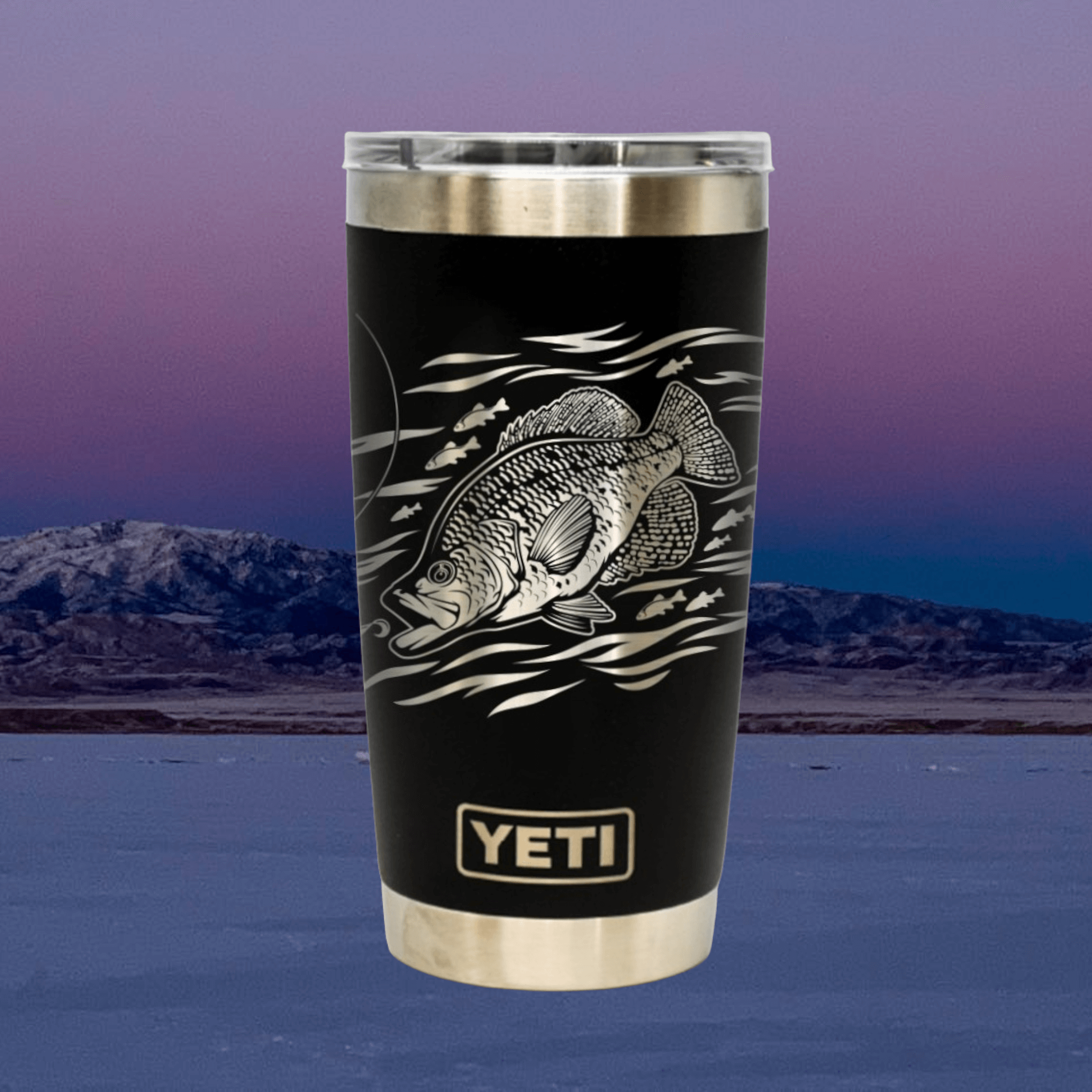This Crappie Fishing Yeti Rambler is the perfect choice for the avid angler.